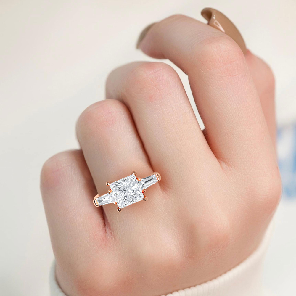 18K Rose Gold Lab Grown Diamond Engagement Ring 2.53 ctw R57604PR-2