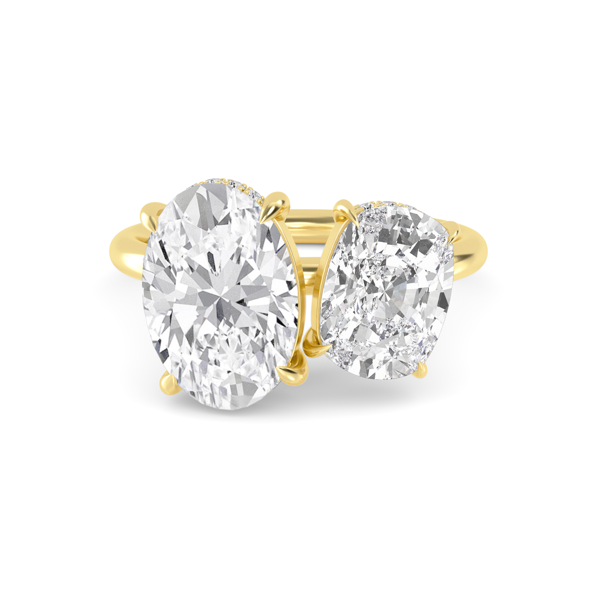 18K White Gold Lab Grown Diamond Engagement Ring 2.32 ctw R59736OVCUHH-2.25CT