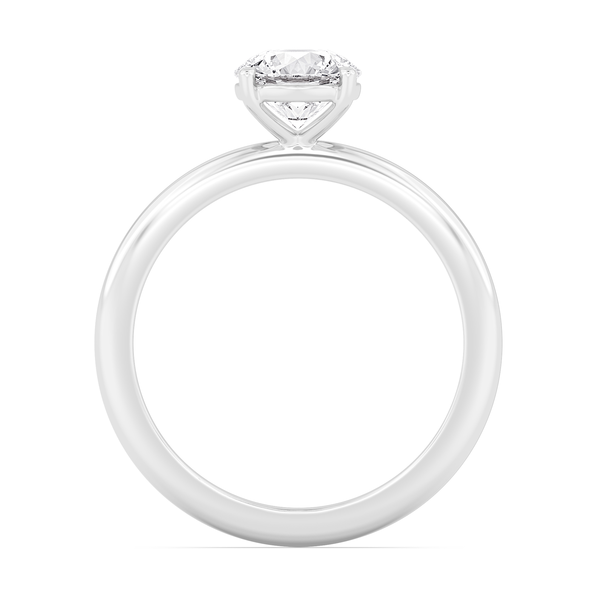 18K White Gold Lab Grown Diamond Engagement Rings 1.05 ctw R59738-1