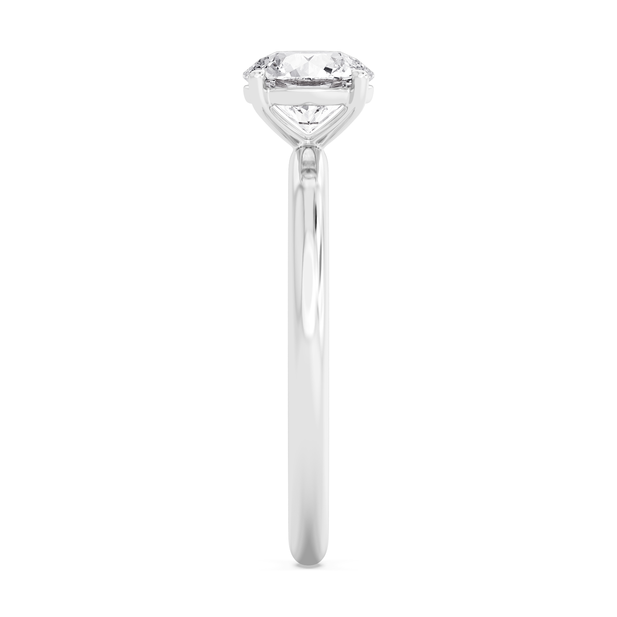 18K White Gold Lab Grown Diamond Engagement Rings 1.05 ctw R59738-1