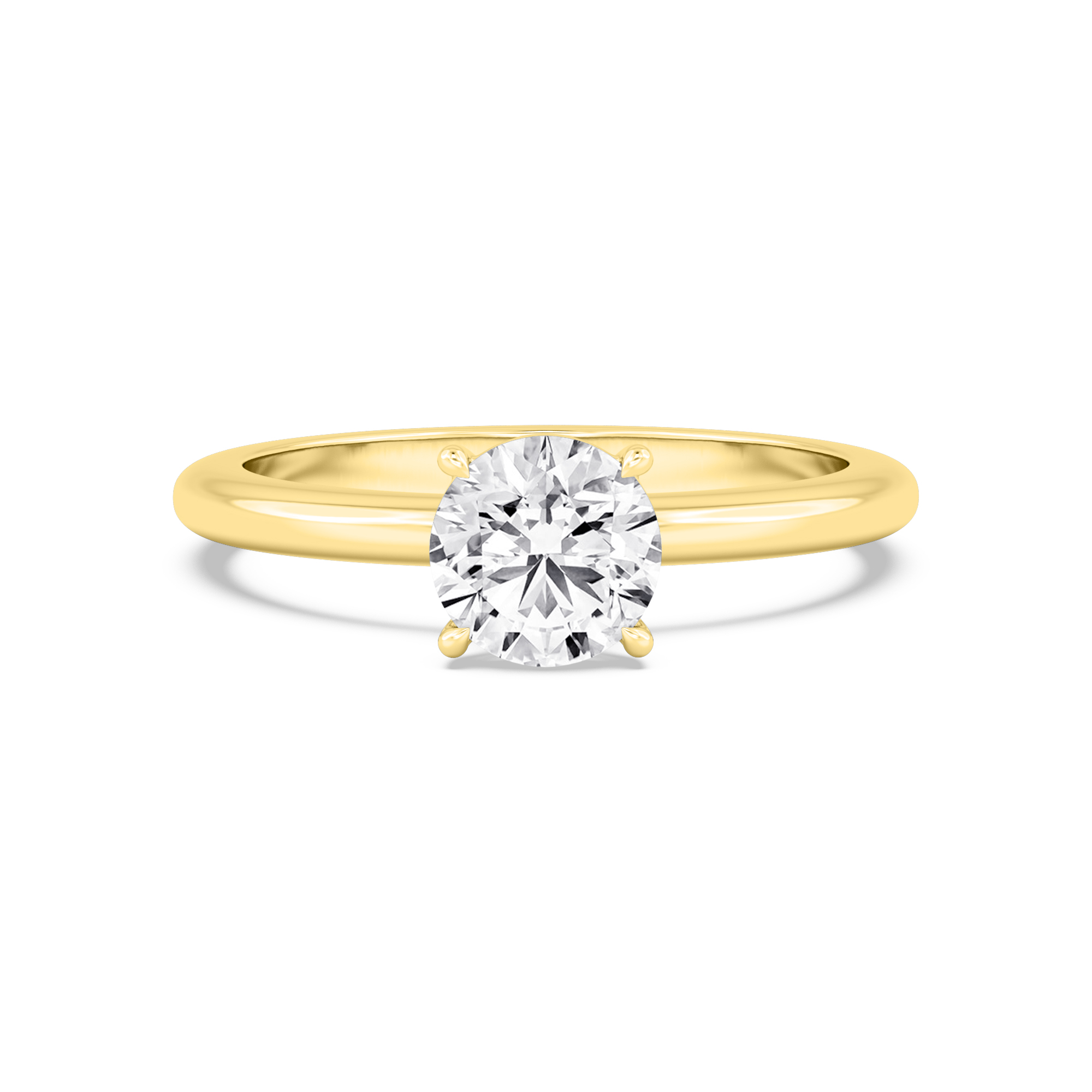 18K Yellow Gold Lab Grown Diamond Engagement Rings 1.05 ctw R59738-1