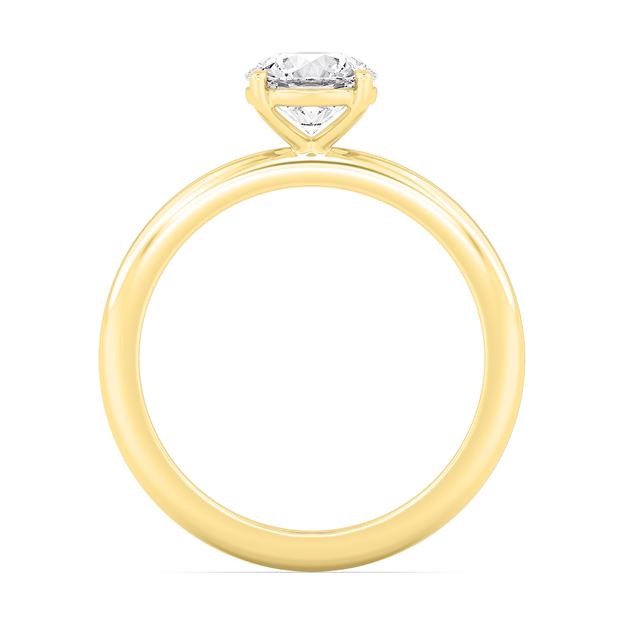 18K Yellow Gold Lab Grown Diamond Engagement Rings 1.05 ctw R59738-1