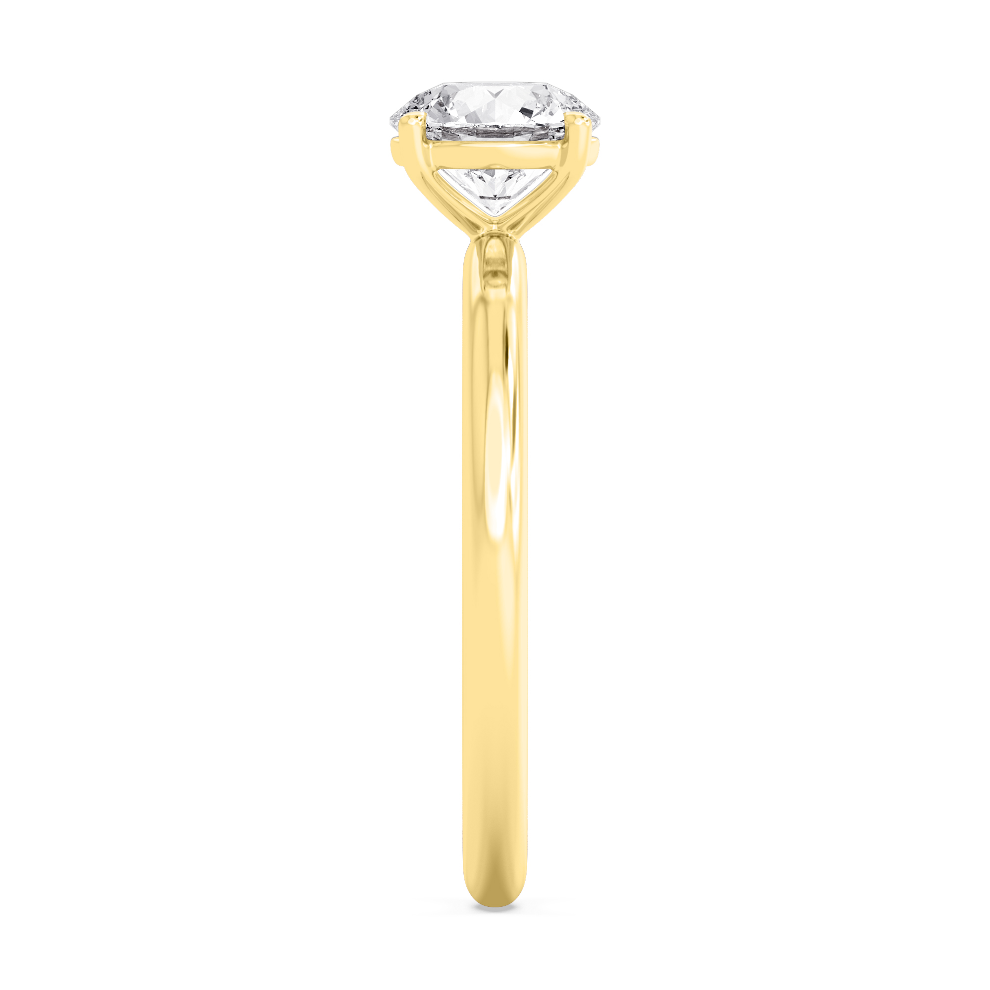 18K Yellow Gold Lab Grown Diamond Engagement Rings 1.05 ctw R59738-1