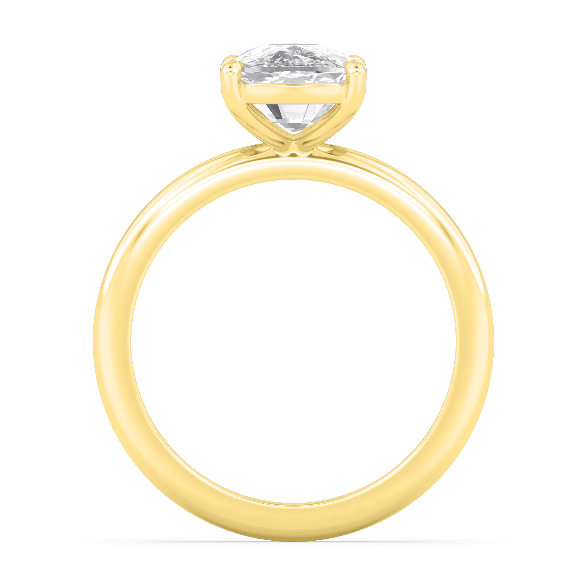 18K Yellow Gold Lab Grown Diamond Engagement Rings 1.01 ctw R59738CU-1