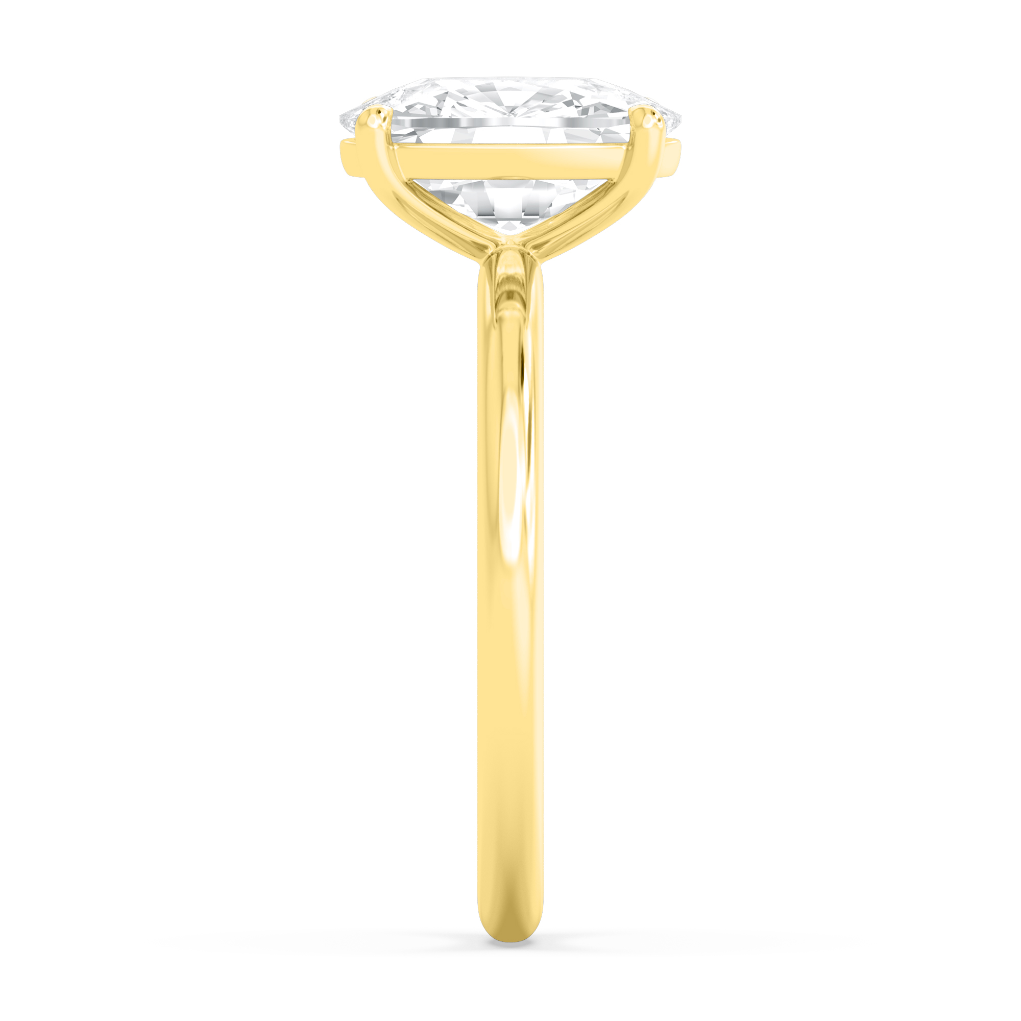 18K Yellow Gold Lab Grown Diamond Engagement Rings 1.01 ctw R59738CU-1