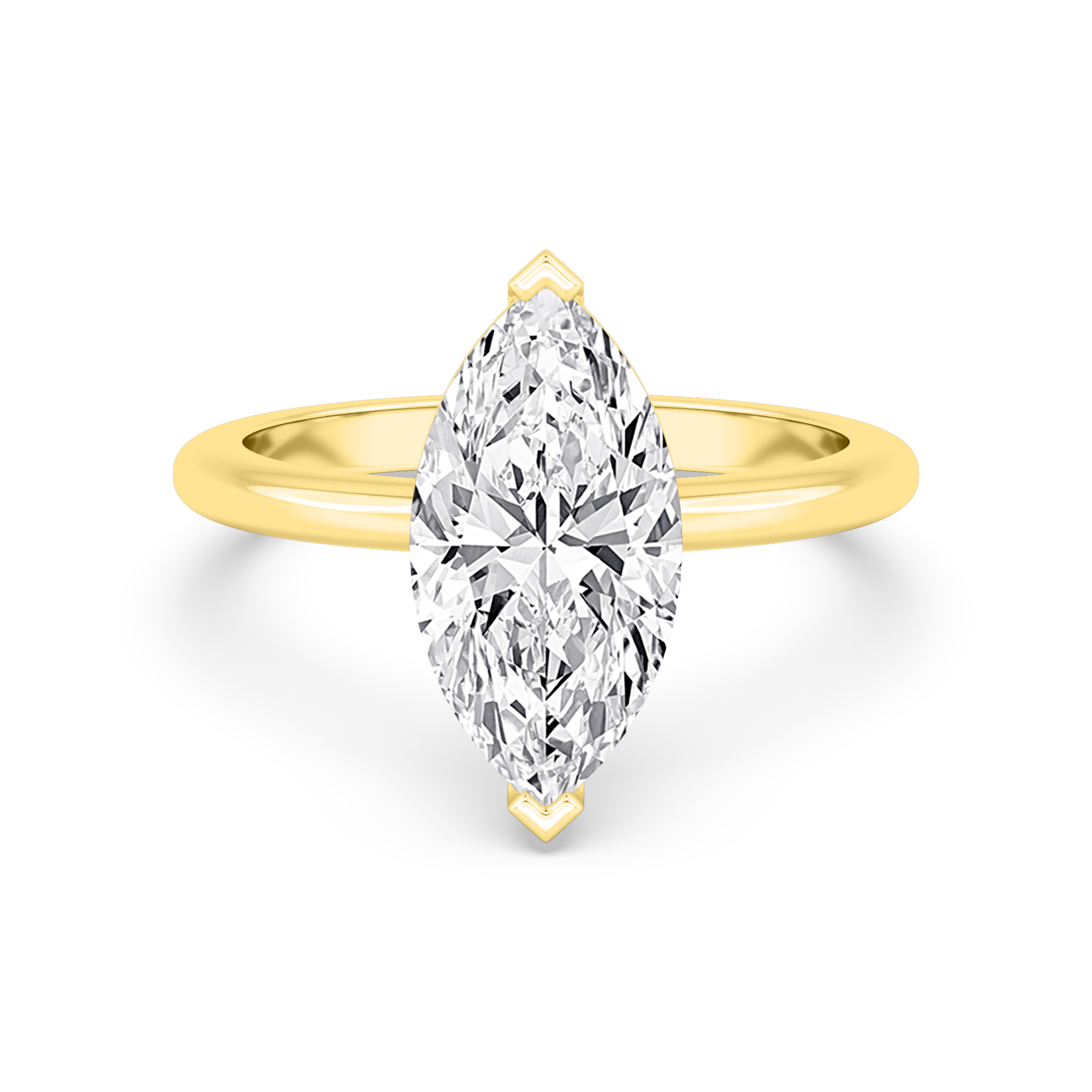 18K Yellow Gold Lab Grown Diamond Engagement Rings 1.00 ctw R59738MQ-1