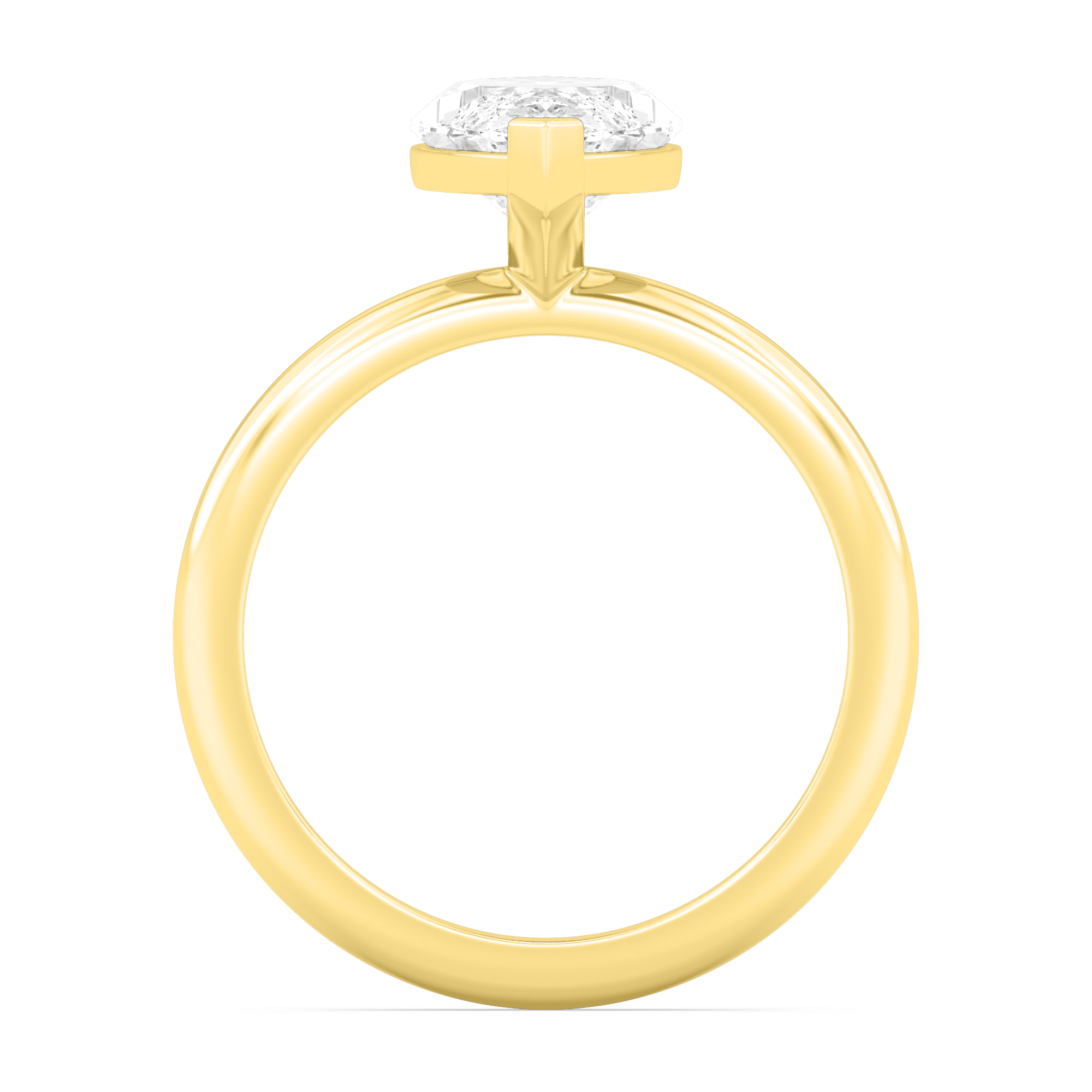 18K Yellow Gold Lab Grown Diamond Engagement Rings 1.00 ctw R59738MQ-1