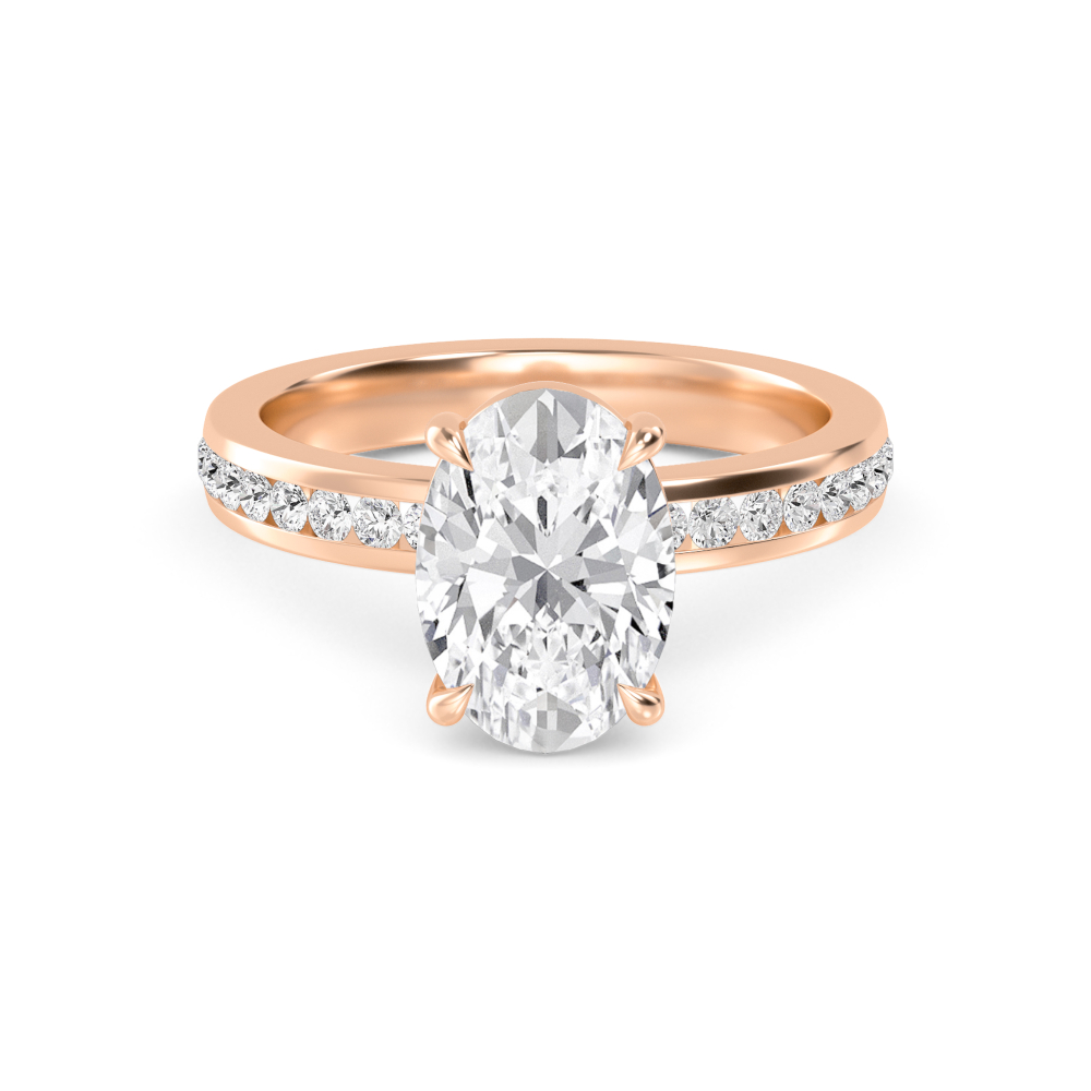 18K Rose Gold Lab Grown Diamond Rings 3.00 ctw R60318OV-3