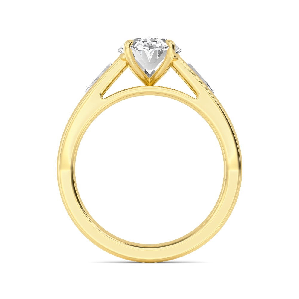 18K Yellow Gold Lab Grown Diamond Rings 2.00 ctw R60329OV-2