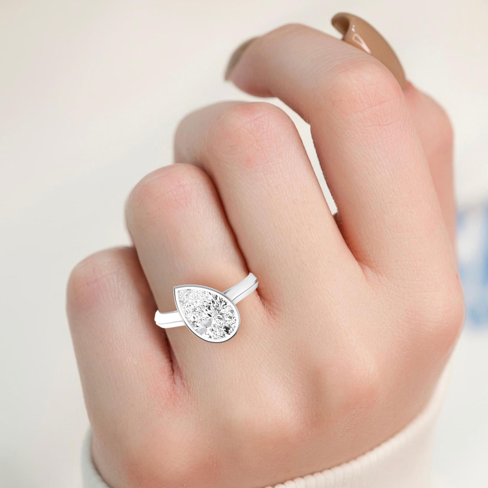 18K White Gold Lab Grown Diamond Rings 2.00 ctw R60338PE-2