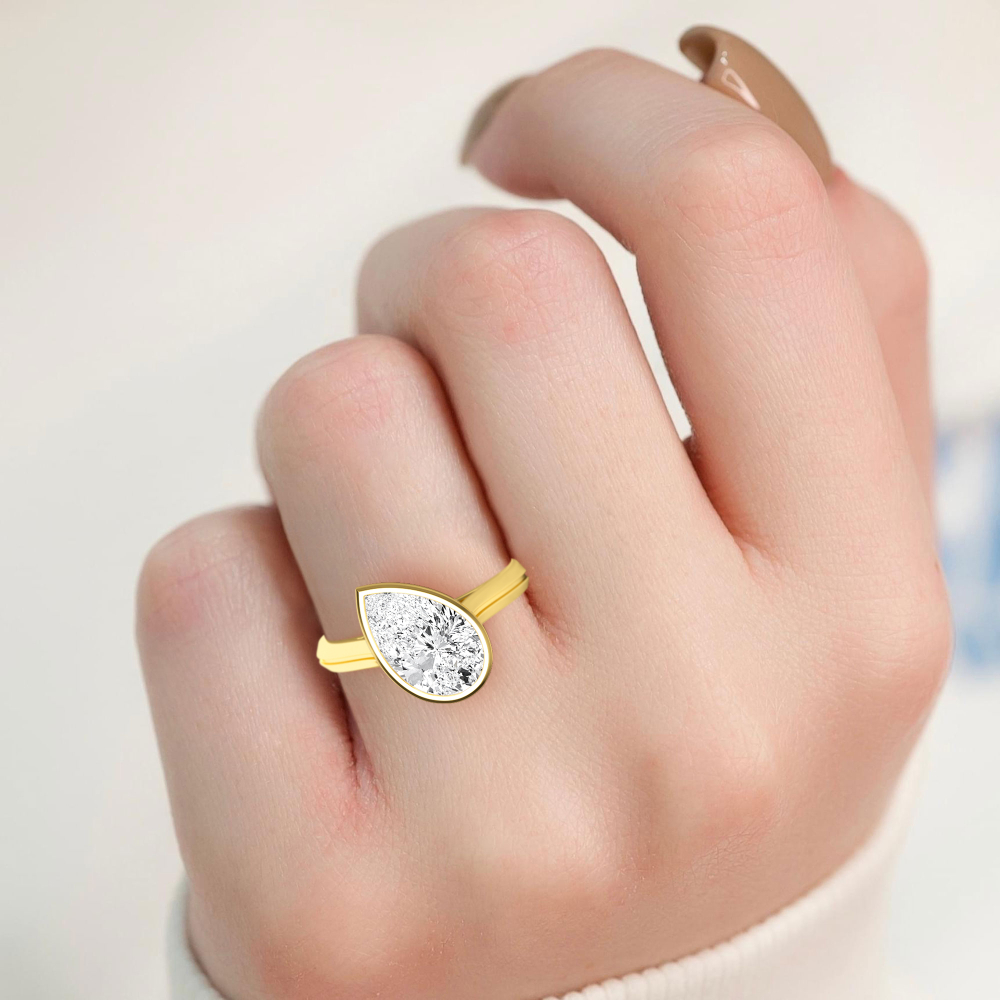 18K Yellow Gold Lab Grown Diamond Rings 2.00 ctw R60338PE-2