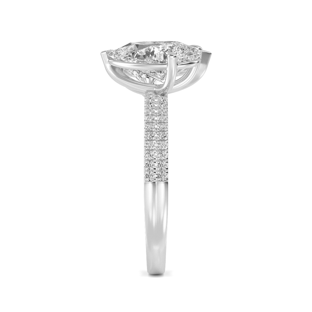 18K White Gold Lab Grown Diamond Toi Et Moi Rings 3 ctw R60346PEPE-3