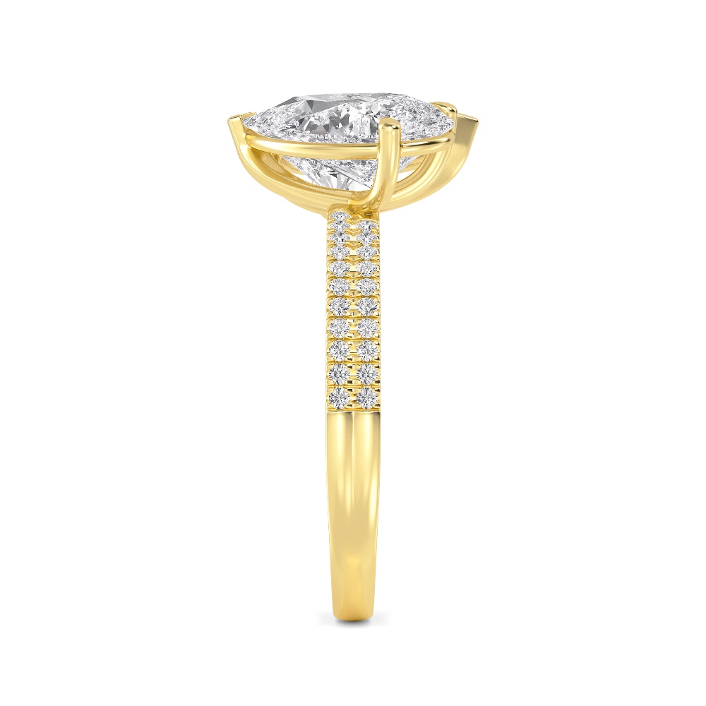 18K Yellow Gold Lab Grown Diamond Toi Et Moi Rings 3 ctw R60346PEPE-3