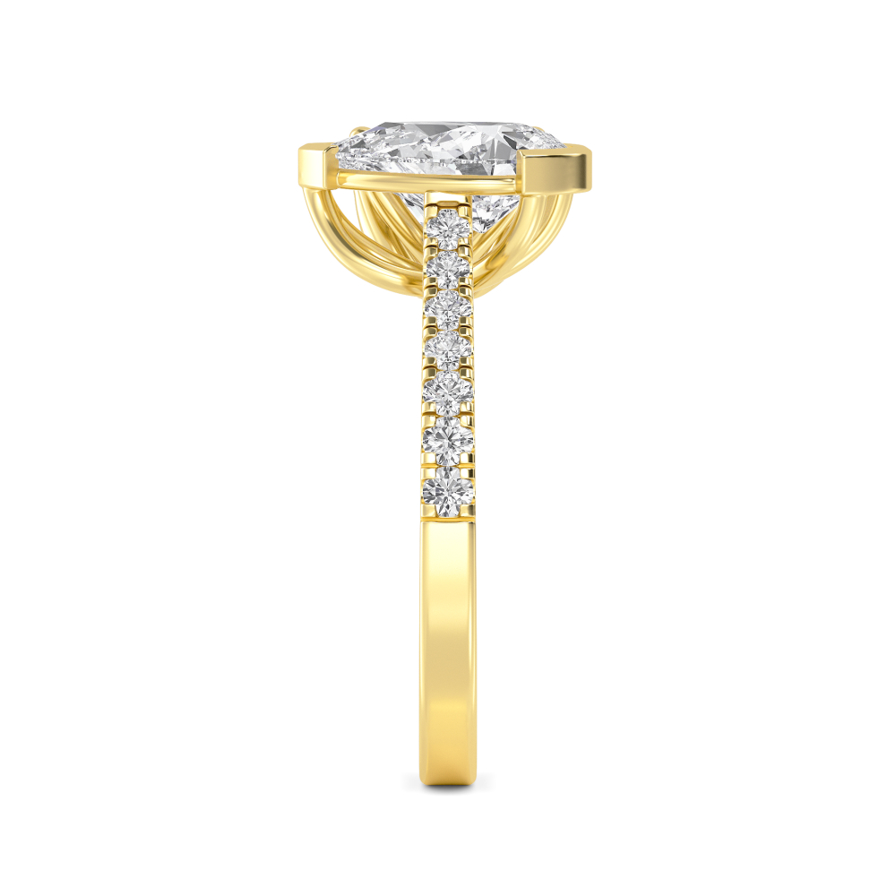 18K Yellow Gold Lab Grown Diamond Toi Et Moi Rings 2 ctw R60358PEPR-2