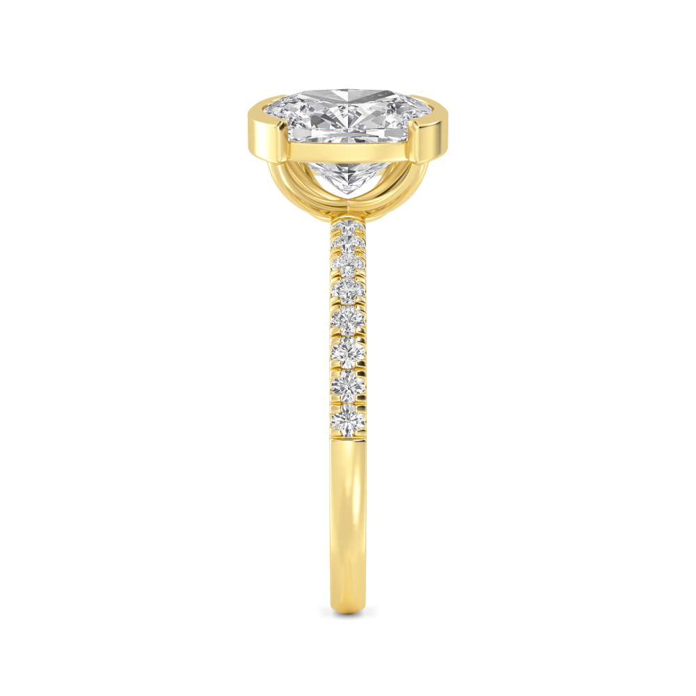 18K Yellow Gold Lab Grown Diamond Toi Et Moi Rings 3 ctw R60361CUSCU-3