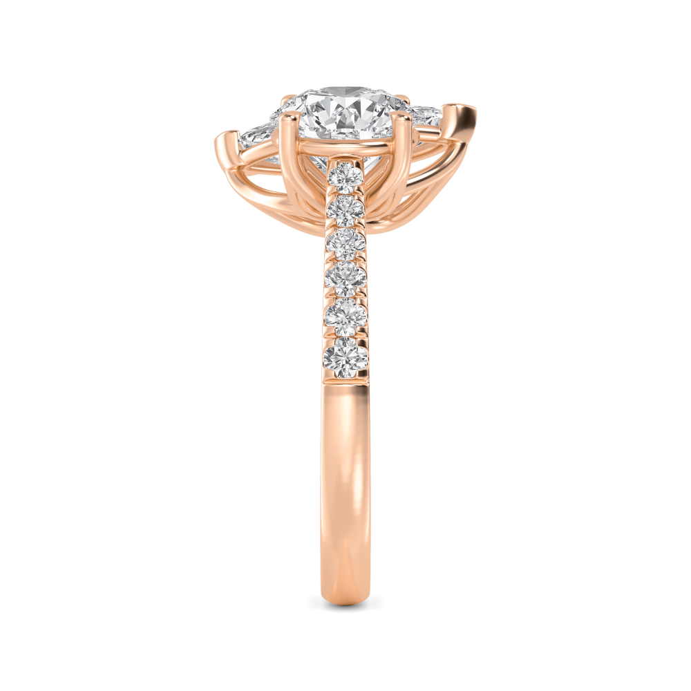18K Rose Gold Lab Grown Diamond Toi Et Moi Rings 2 ctw R60374RDMQ-2
