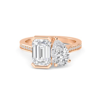 Lab Grown Diamond Toi Et Moi Rings 2 ctw R60404EMPE-2