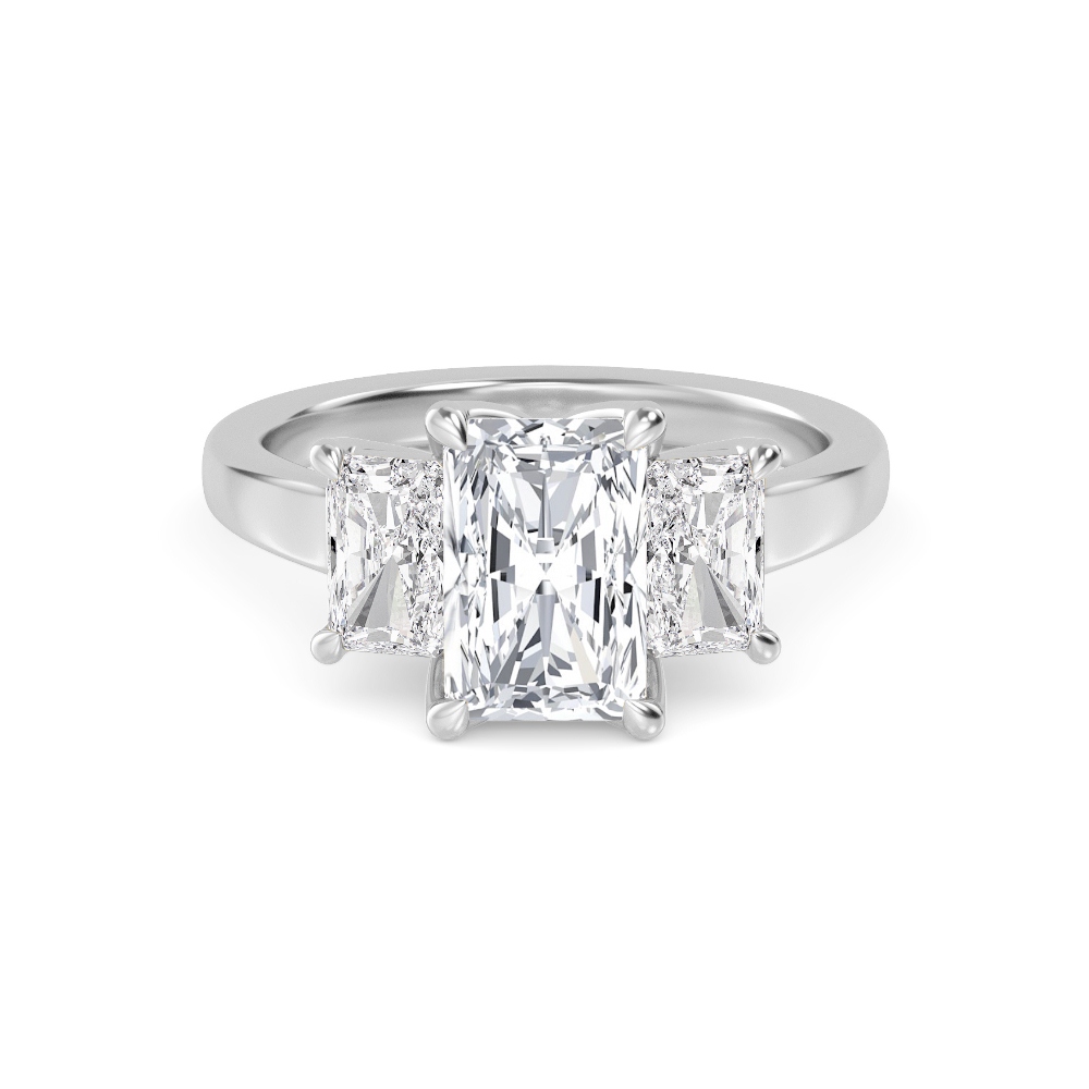 18K White Gold Lab Grown Diamond Rings R60416RDT-1.50CT