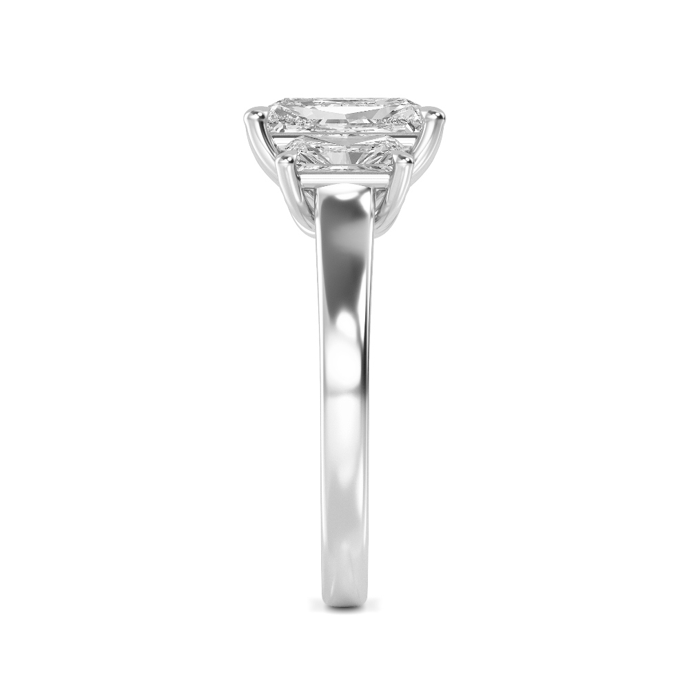 18K White Gold Lab Grown Diamond Rings R60416RDT-1.50CT