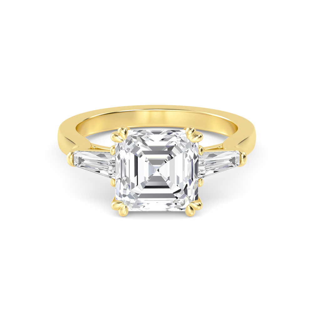 18K Yellow Gold Lab Grown Diamond Rings R60438ASS-3