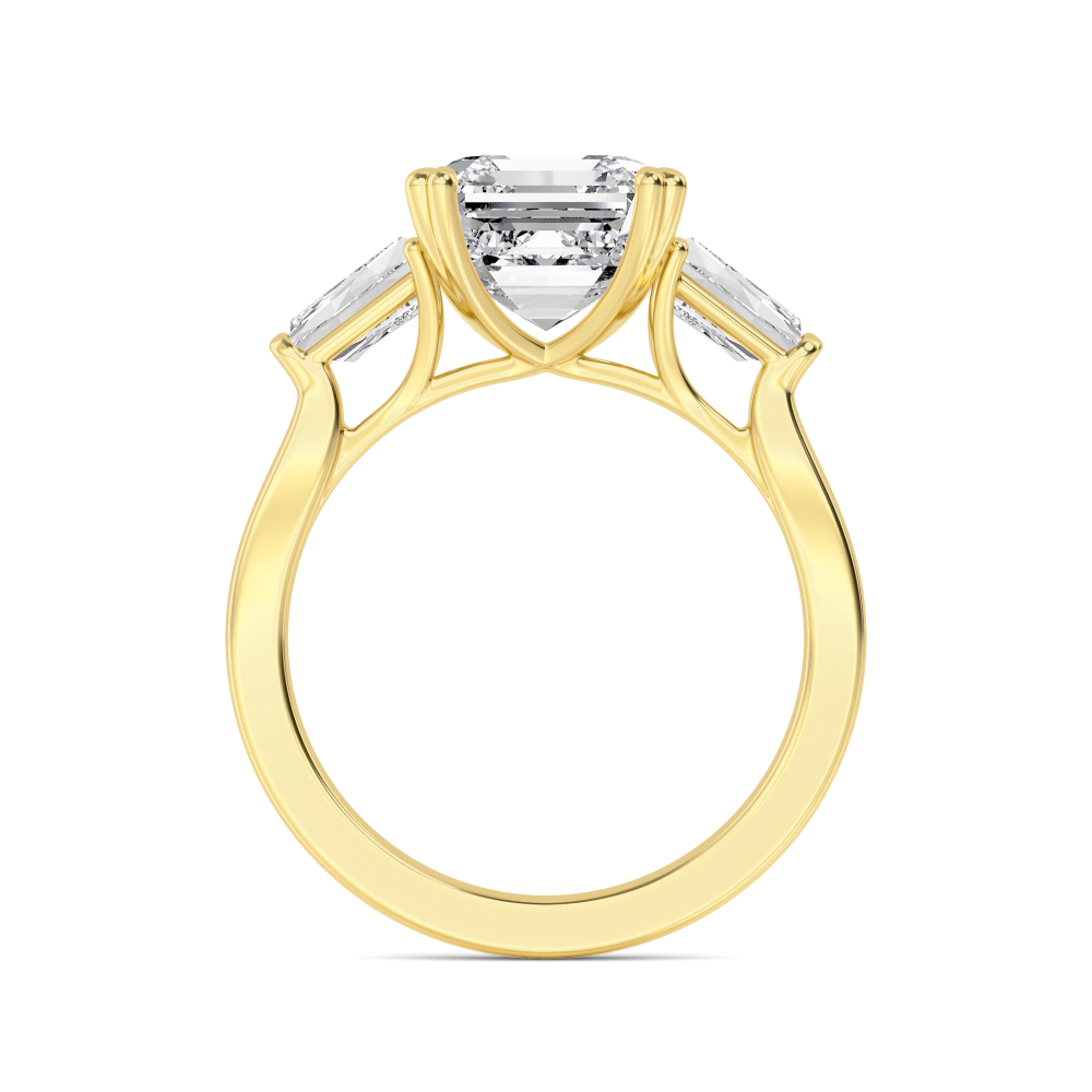 18K Yellow Gold Lab Grown Diamond Rings R60438ASS-3
