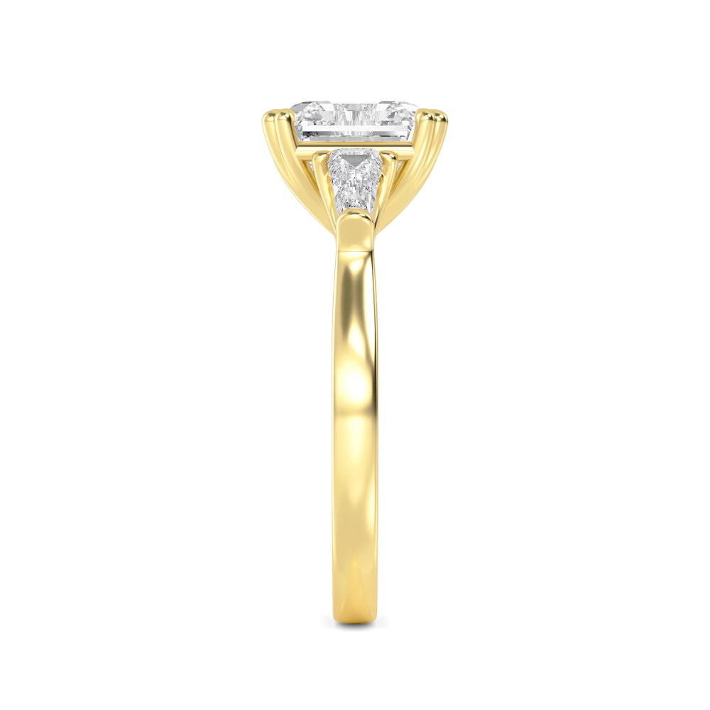 18K Yellow Gold Lab Grown Diamond Rings R60438ASS-3