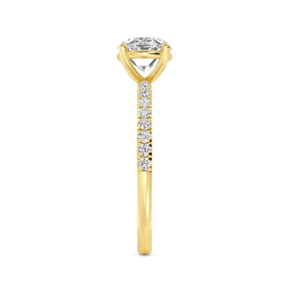 18K Yellow Gold Lab Grown Diamond Rings R60444OV-1