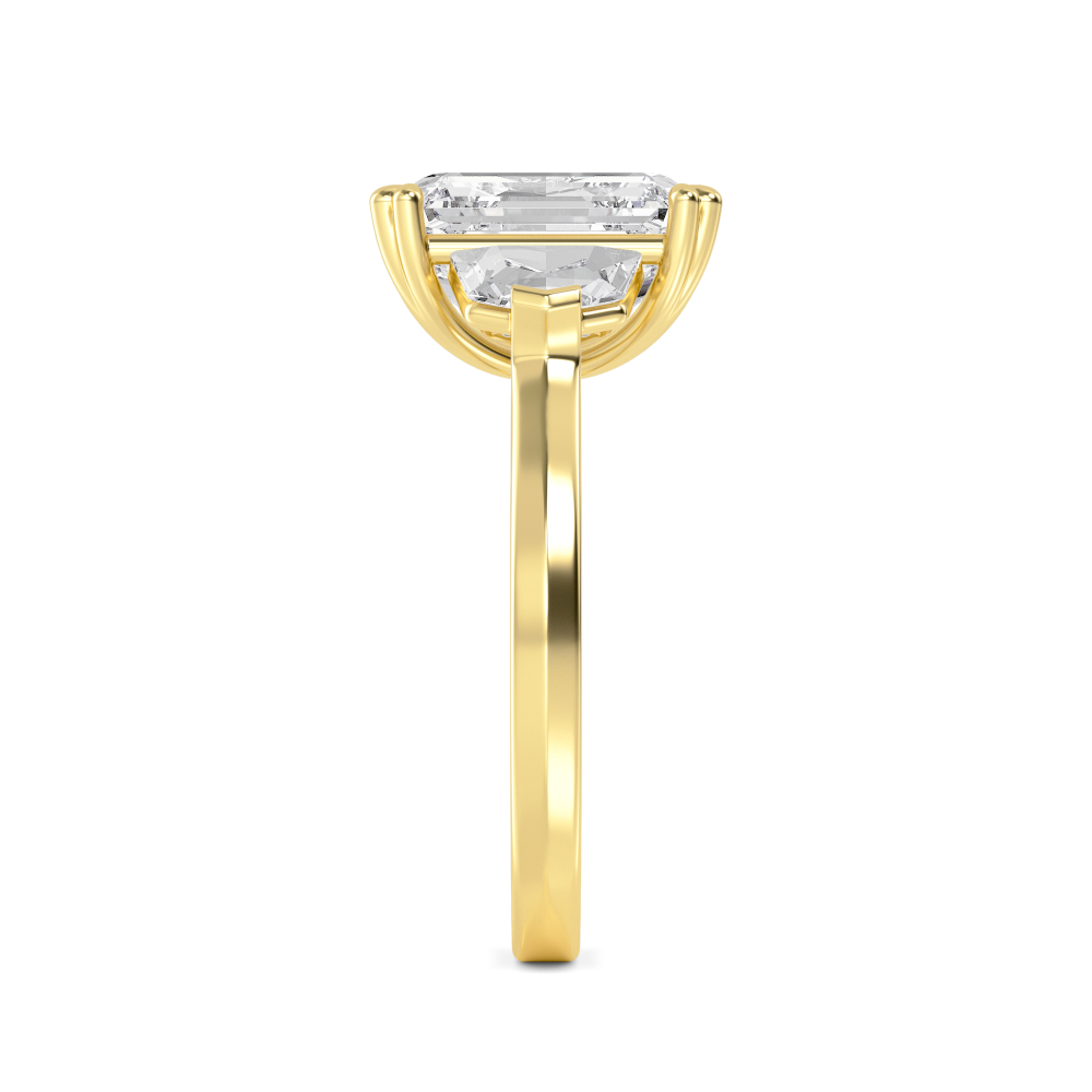 18K Yellow Gold Lab Grown Diamond Rings R60486EM-3