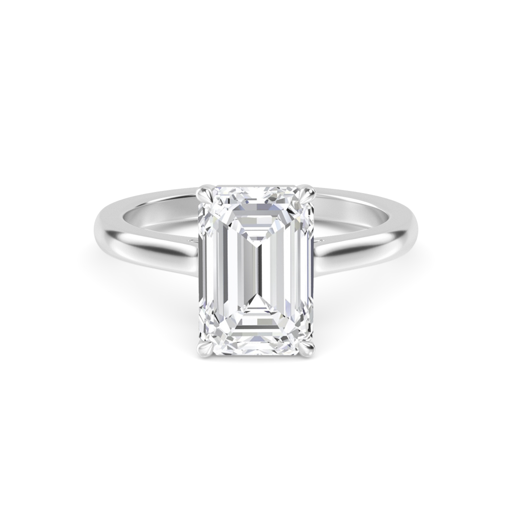 18K White Gold Lab Grown Diamond Solitaire Rings 1.50 ctw R60488EM-1.50CT