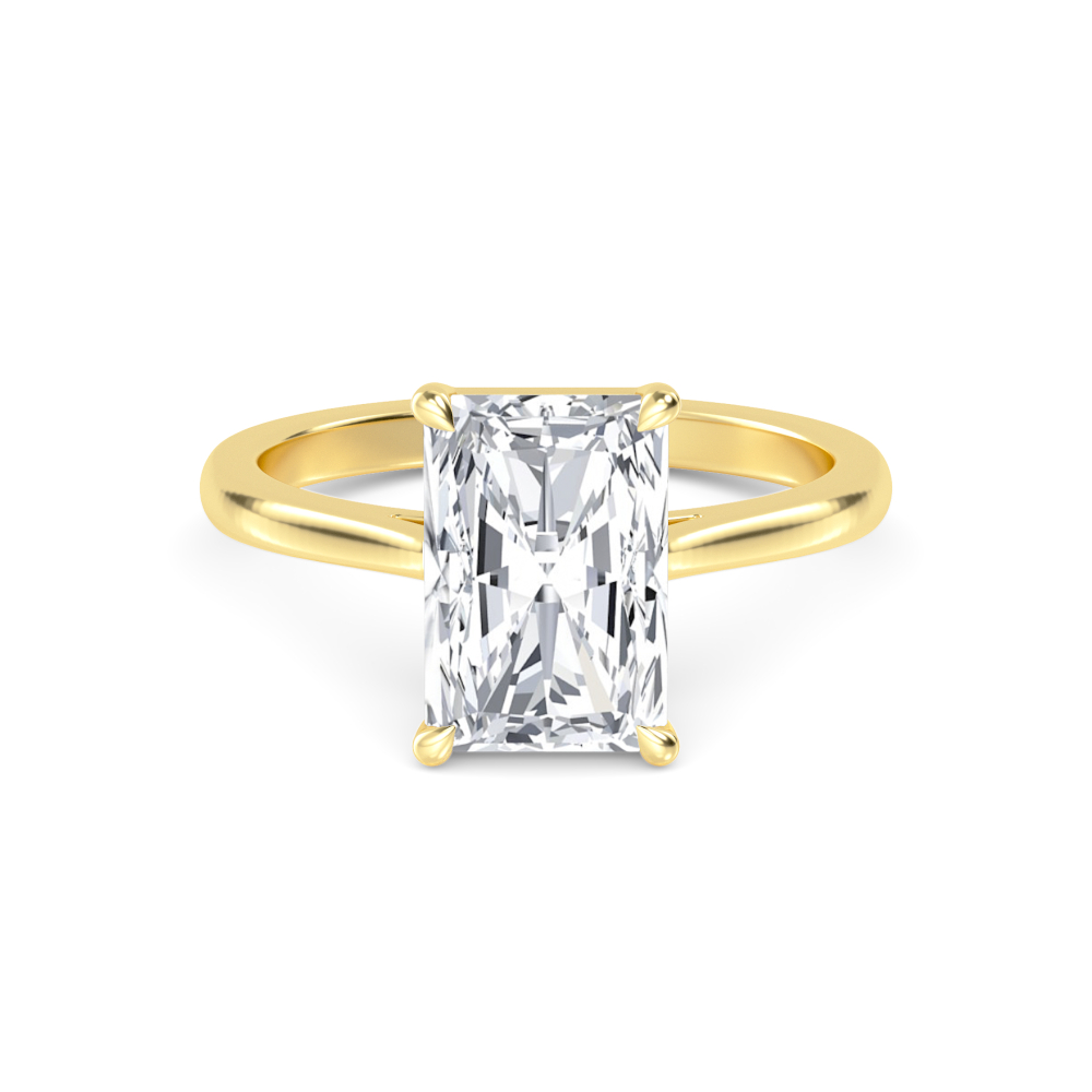 18K Yellow Gold Lab Grown Diamond Solitaire Rings 1.50 ctw R60490RDT-1.50CT