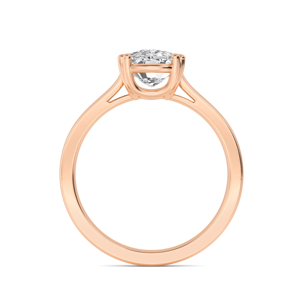 18K Rose Gold Lab Grown Diamond Solitaire Rings 1.50 ctw R60492CU-1.50CT