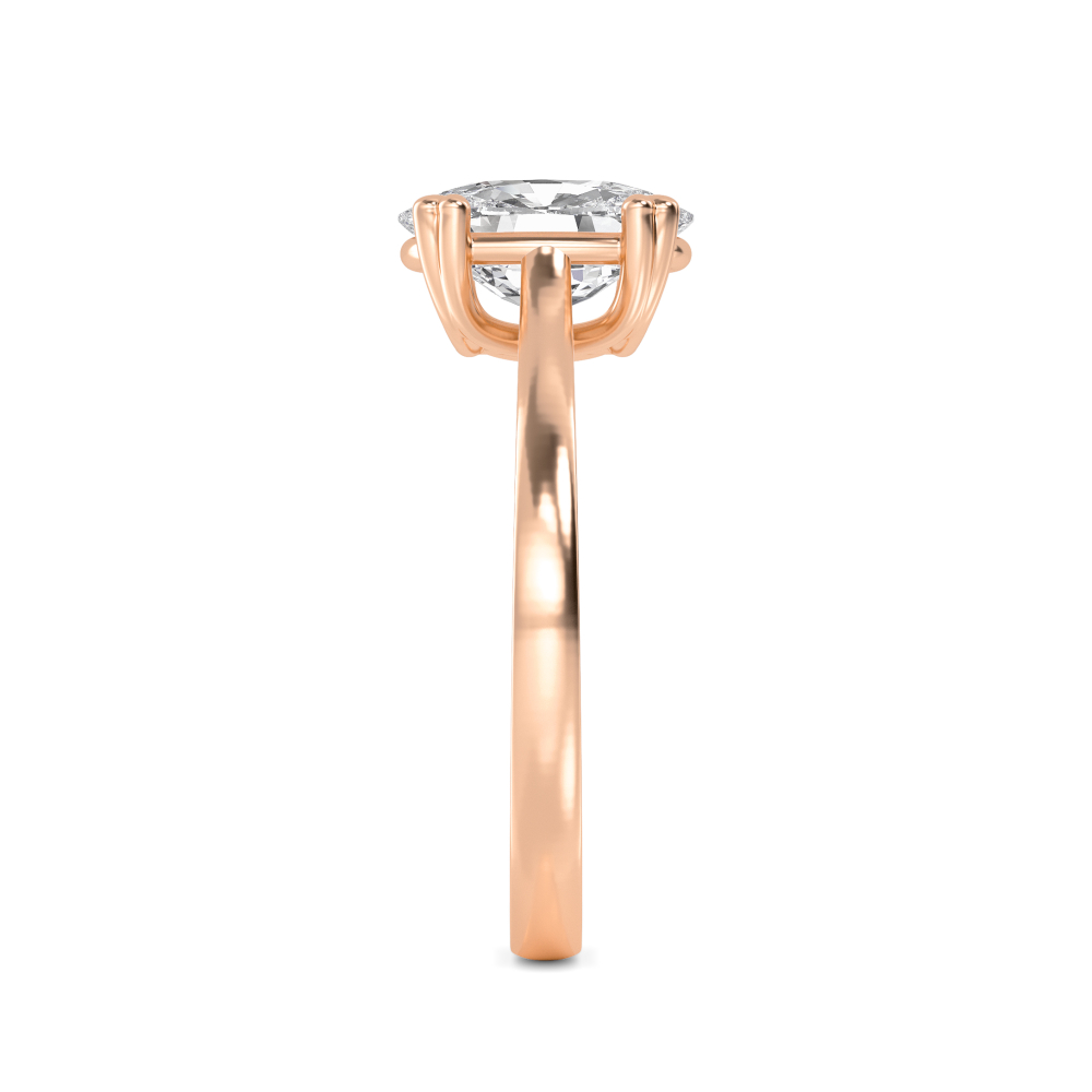 18K Rose Gold Lab Grown Diamond Solitaire Rings 1.50 ctw R60492CU-1.50CT