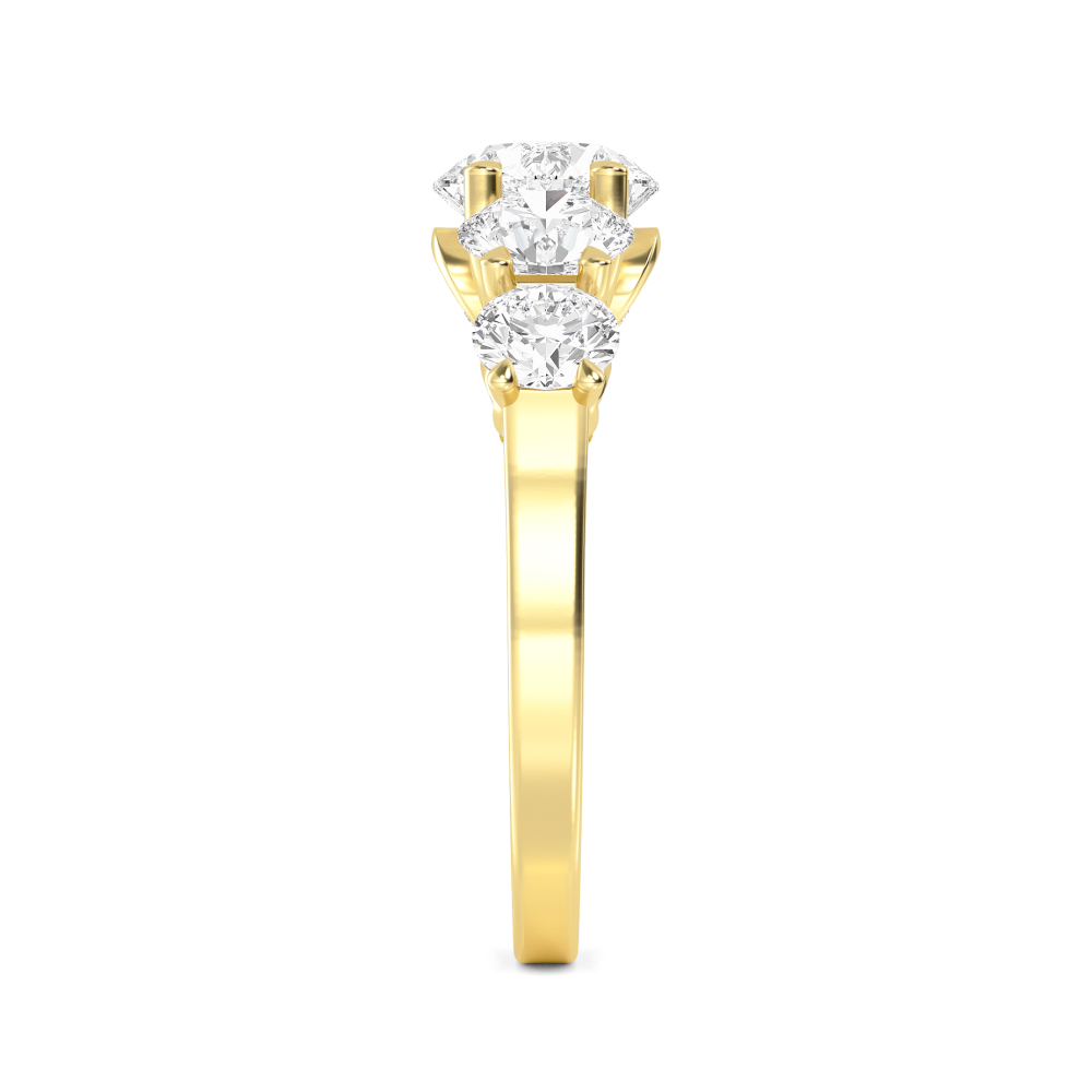 18K Yellow Gold Lab Grown Diamond RingsR60494-1.50CT