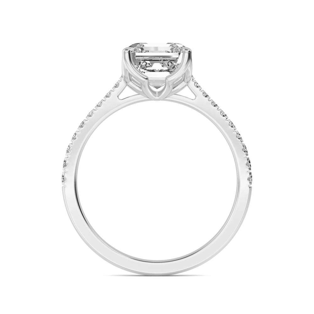 18K White Gold Lab Grown Diamond Solitaire Rings 1.50 ctw R60540ASS-1.50CT