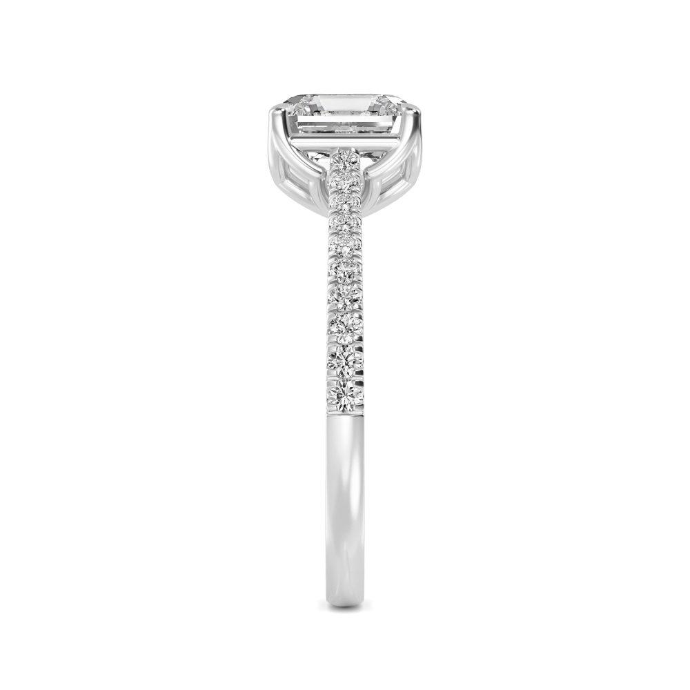 18K White Gold Lab Grown Diamond Solitaire Rings 1.50 ctw R60540ASS-1.50CT
