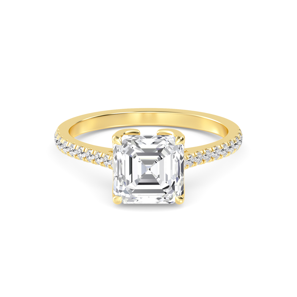 18K Yellow Gold Lab Grown Diamond Solitaire Rings 1.50 ctw R60540ASS-1.50CT