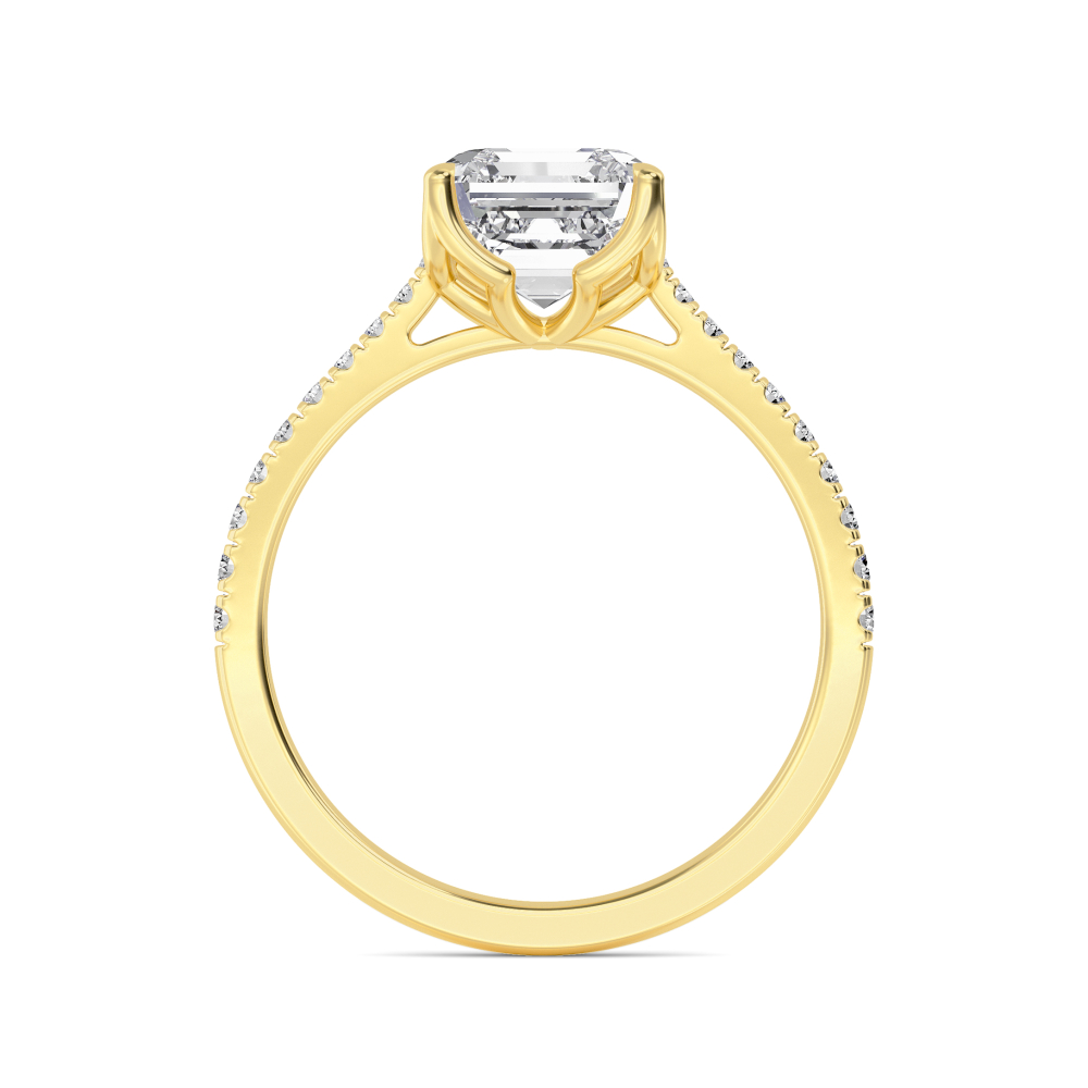 18K Yellow Gold Lab Grown Diamond Solitaire Rings 1.50 ctw R60540ASS-1.50CT