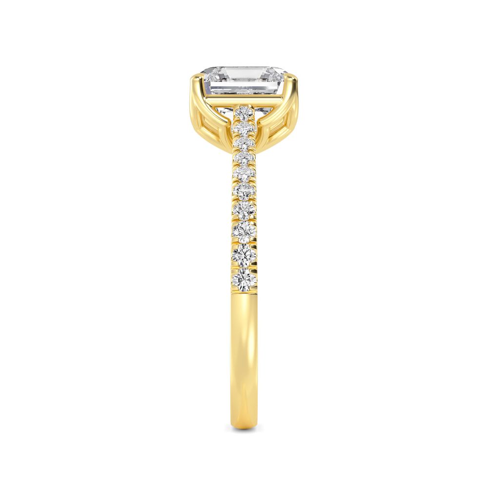 18K Yellow Gold Lab Grown Diamond Solitaire Rings 1.50 ctw R60540ASS-1.50CT