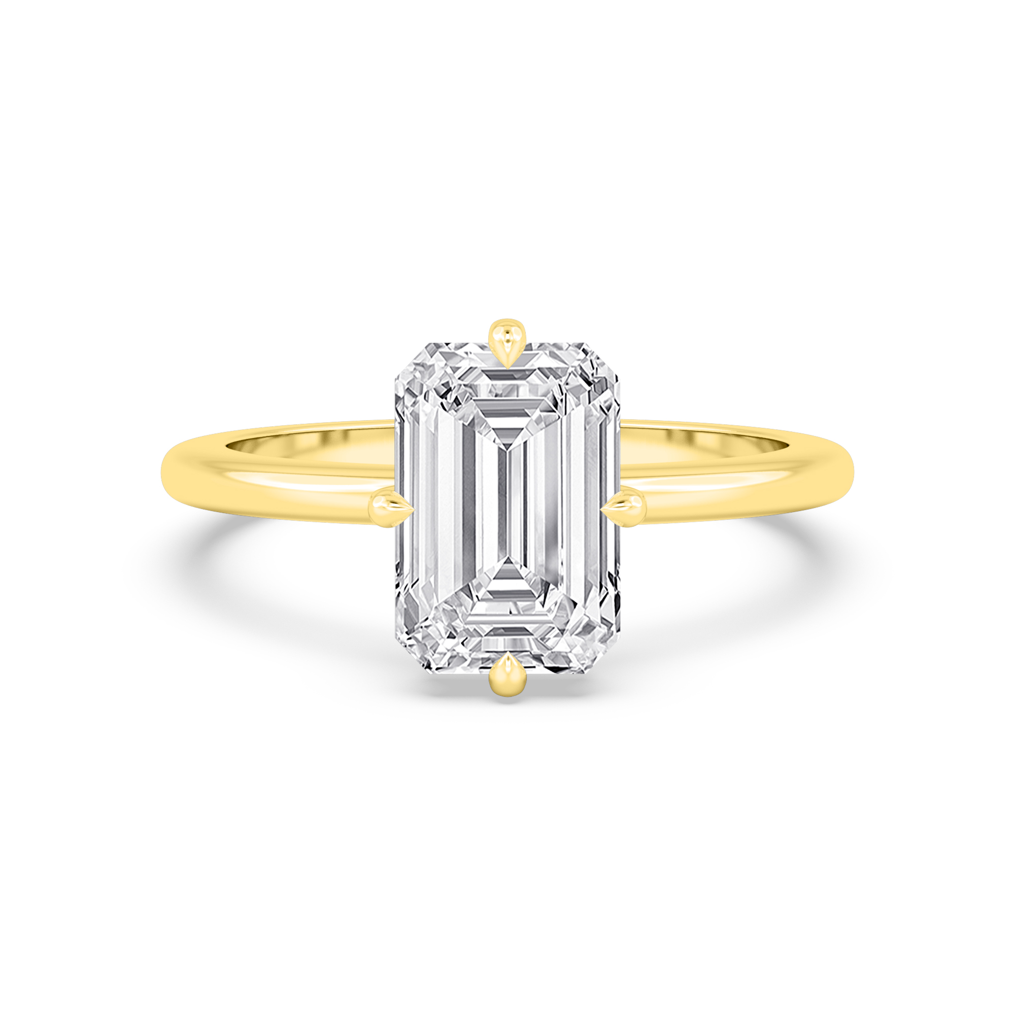 18K Yellow Gold Lab Grown Diamond Engagement Ring 3.02 ctw R61006EM-3