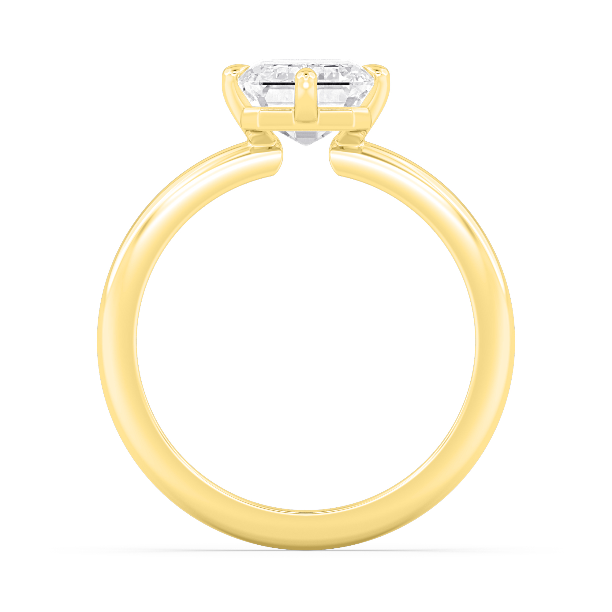 18K Yellow Gold Lab Grown Diamond Engagement Ring 3.02 ctw R61006EM-3