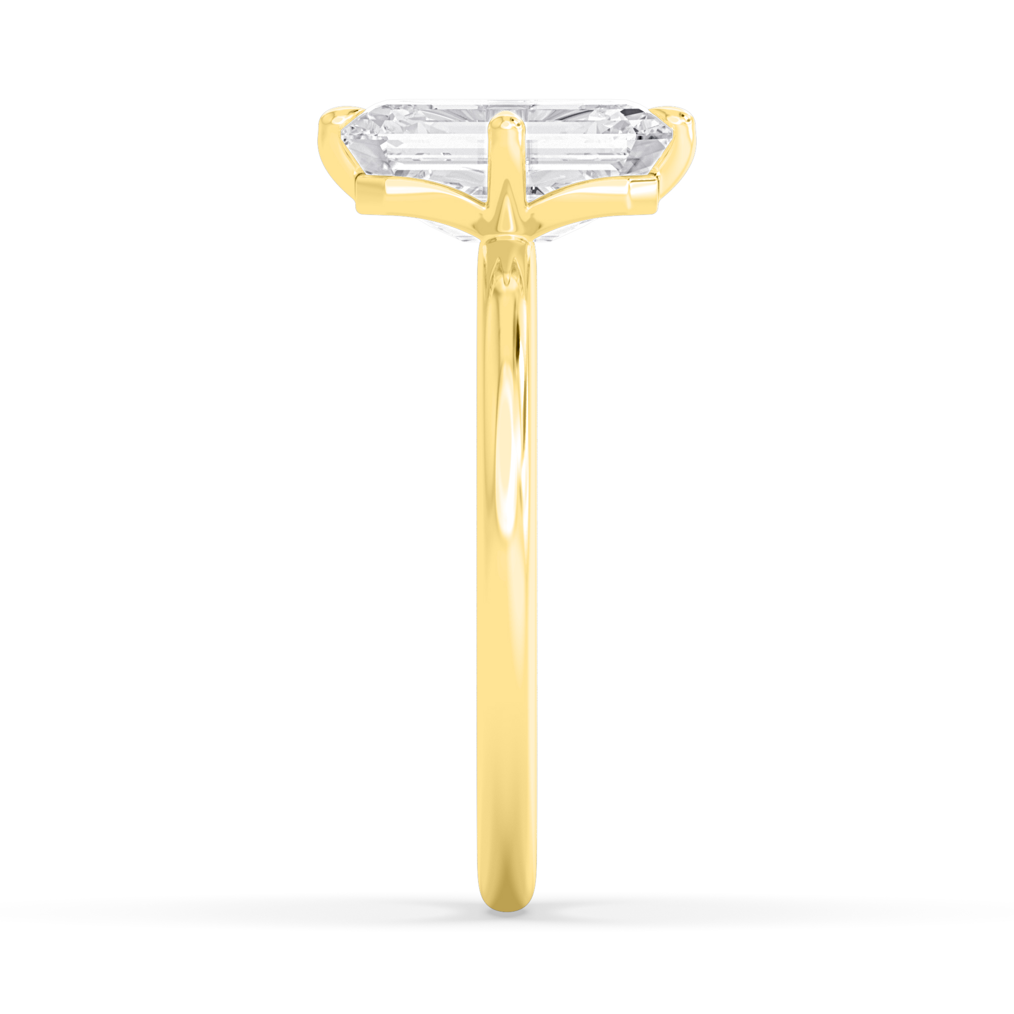 18K Yellow Gold Lab Grown Diamond Engagement Ring 3.02 ctw R61006EM-3