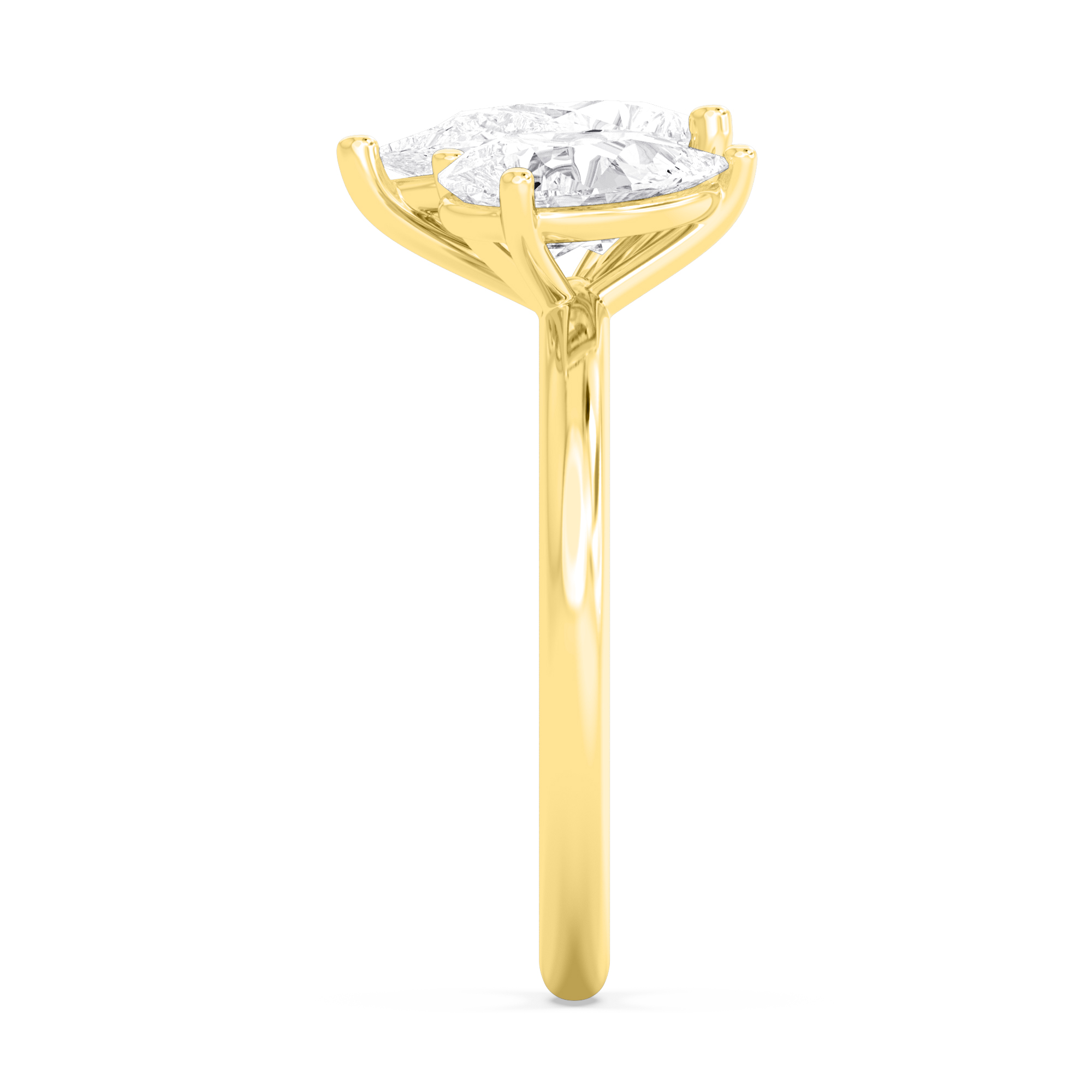 18K Yellow Gold Lab Grown Diamond Engagement Ring 2.79 ctw R61370PE-2.75CT