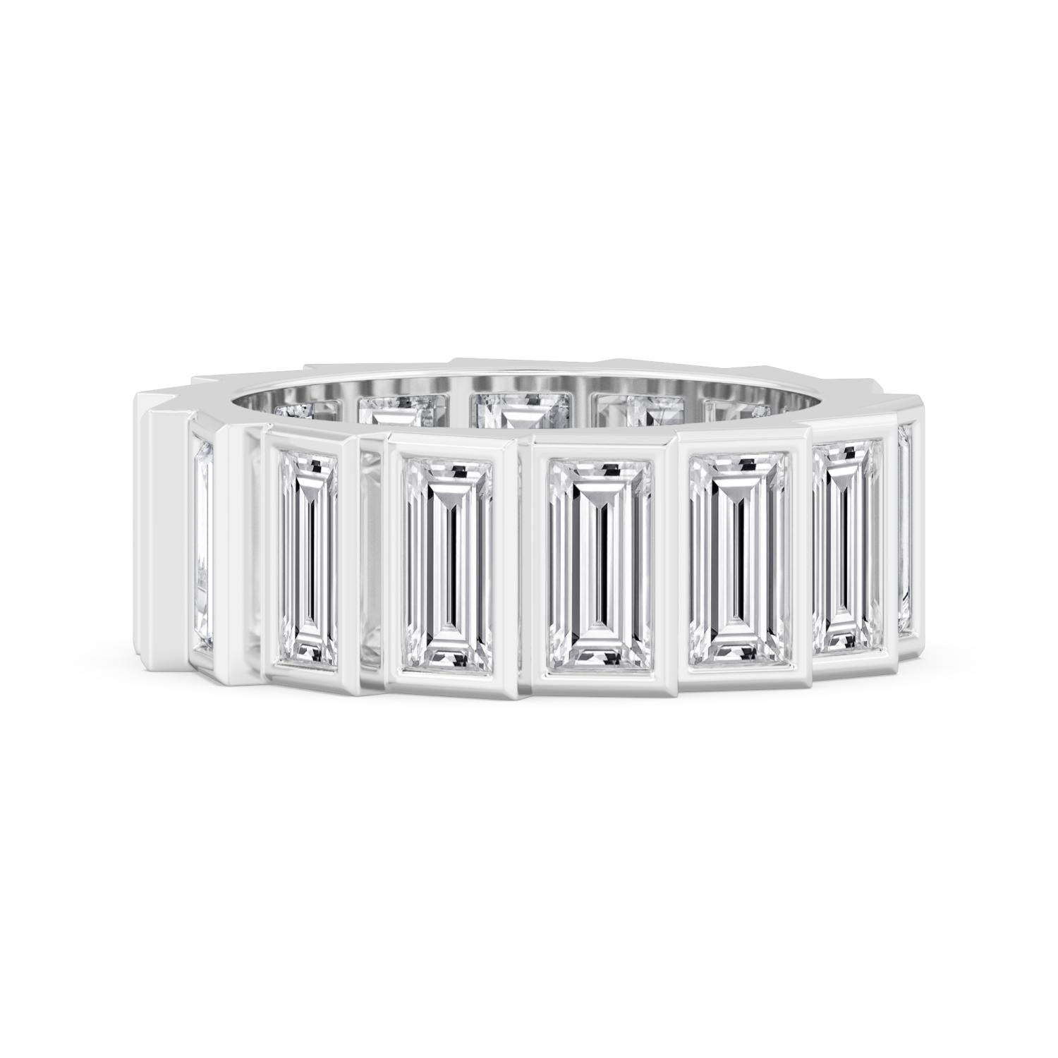 18K White Gold Lab Grown Diamond RING 6.16 ctw R61432BG-6.15CT