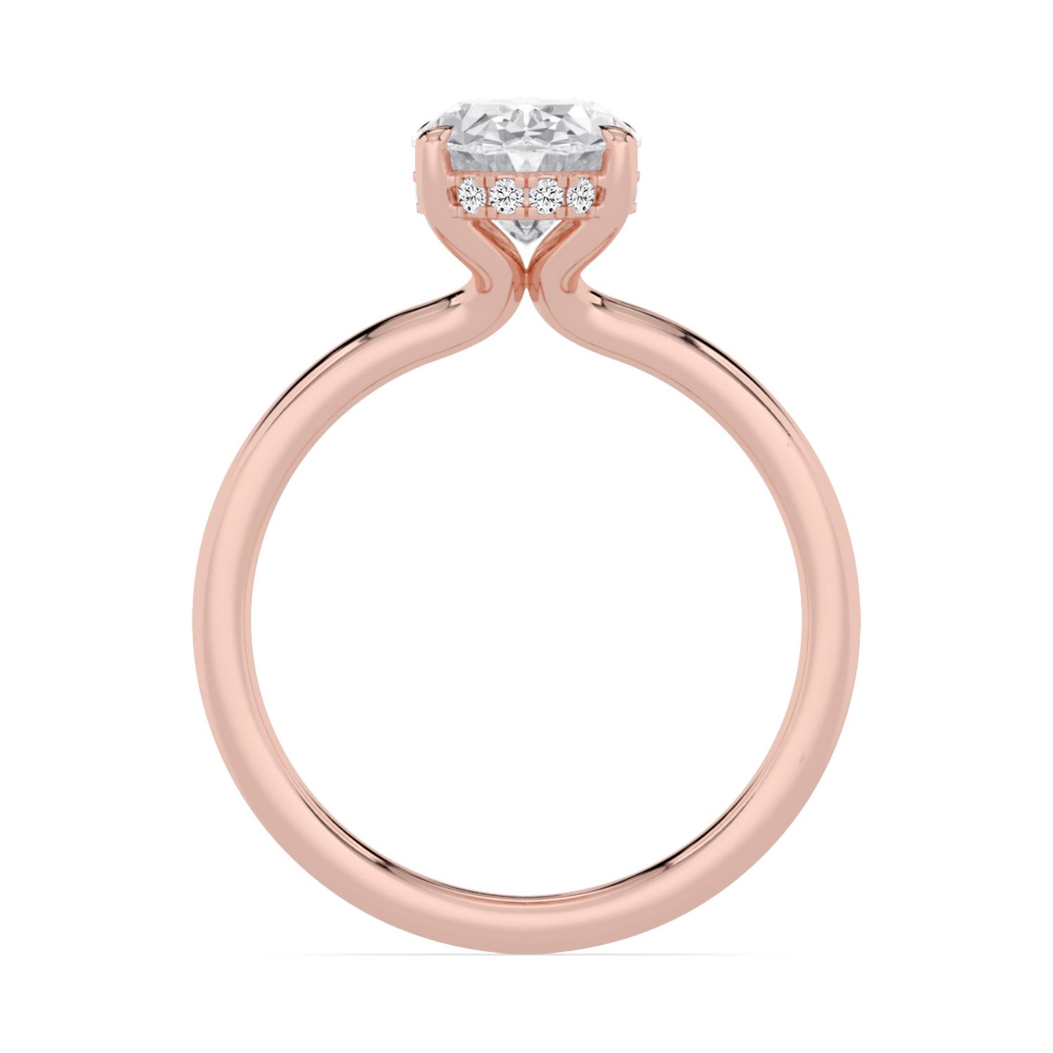 18K Rose Gold Lab Grown Diamond Engagement Rings 2.09 ctw R62027OVHH-2