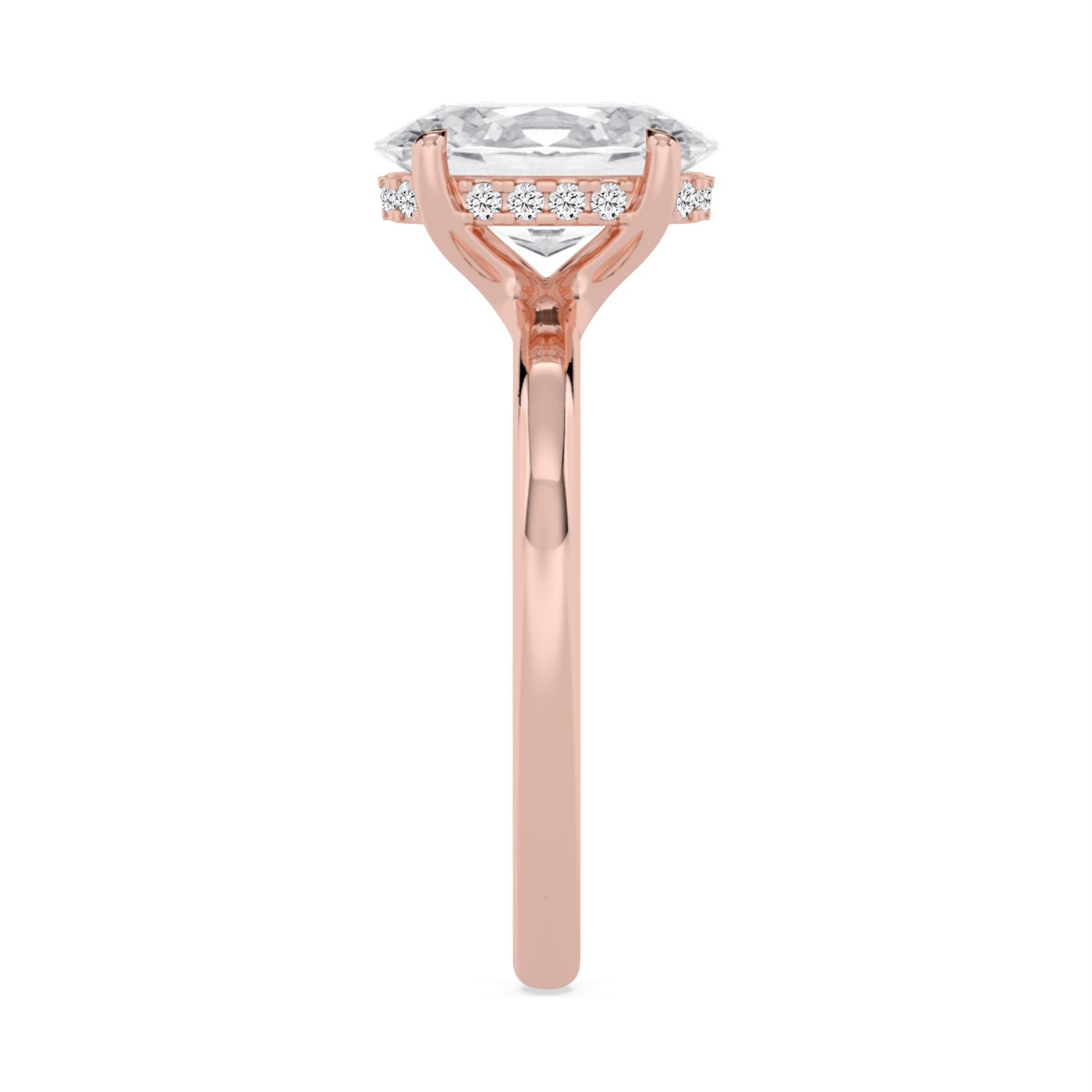 18K Rose Gold Lab Grown Diamond Engagement Rings 2.09 ctw R62027OVHH-2
