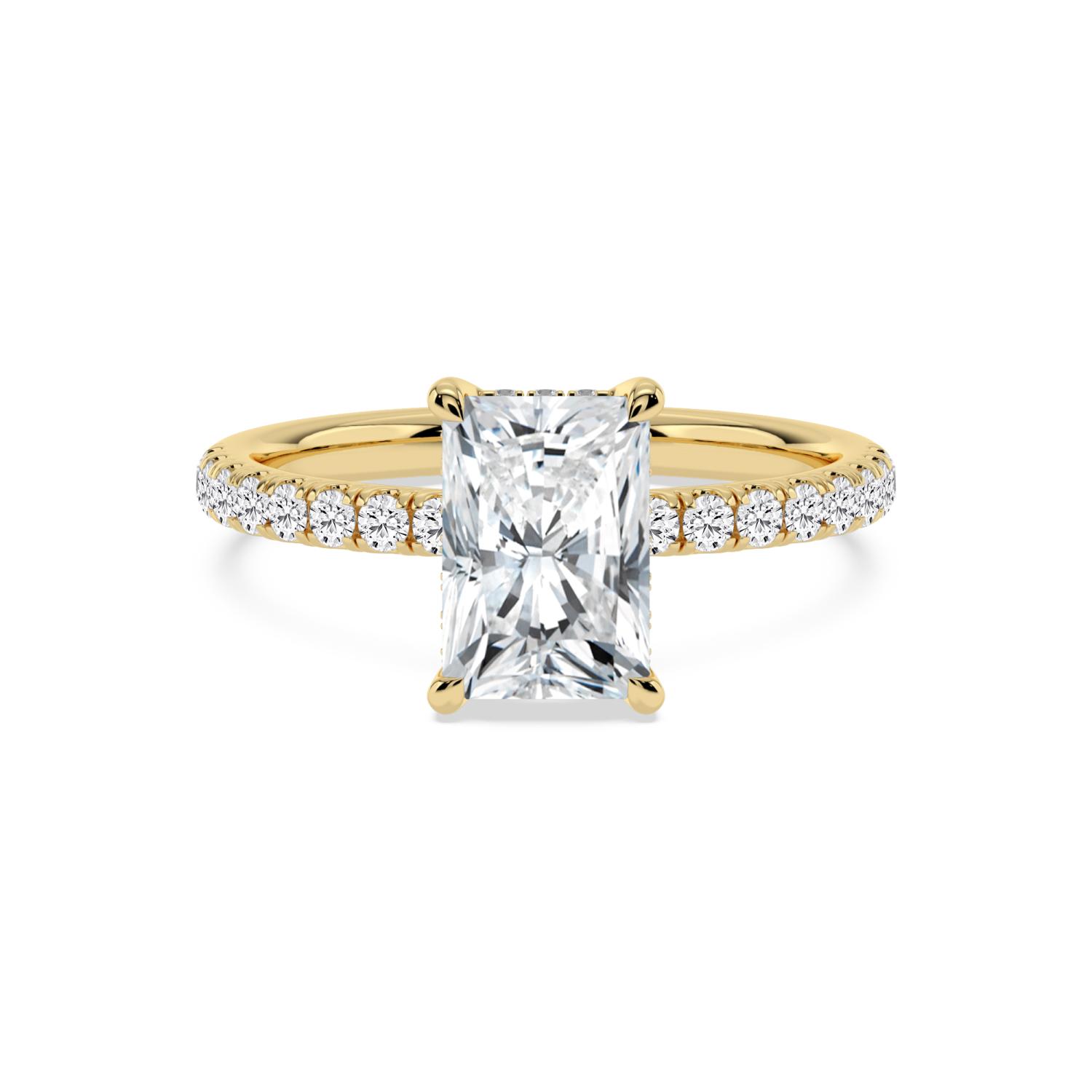 18K Yellow Gold Lab Grown Diamond Engagement Rings 2.42 ctw R62028RDTHH-2
