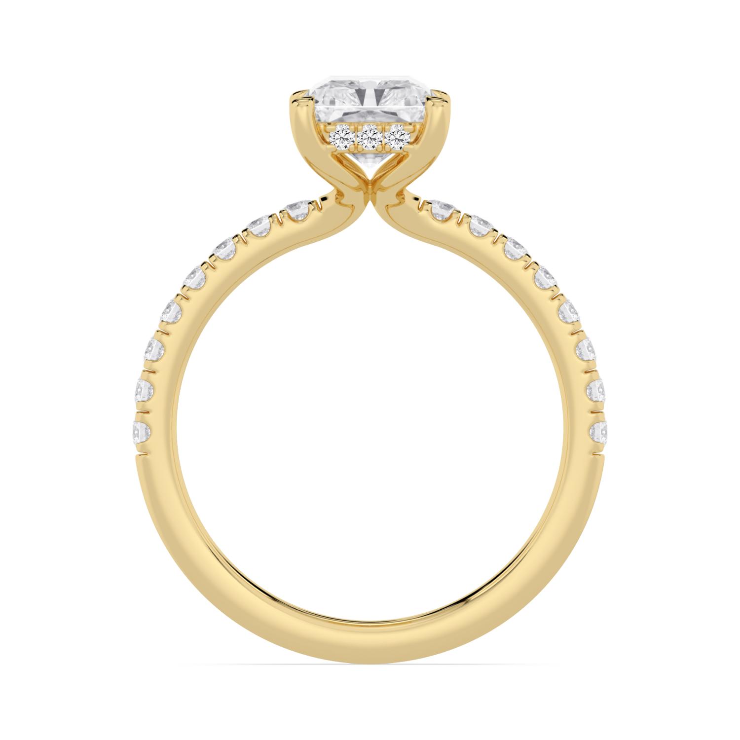 18K Yellow Gold Lab Grown Diamond Engagement Rings 2.42 ctw R62028RDTHH-2