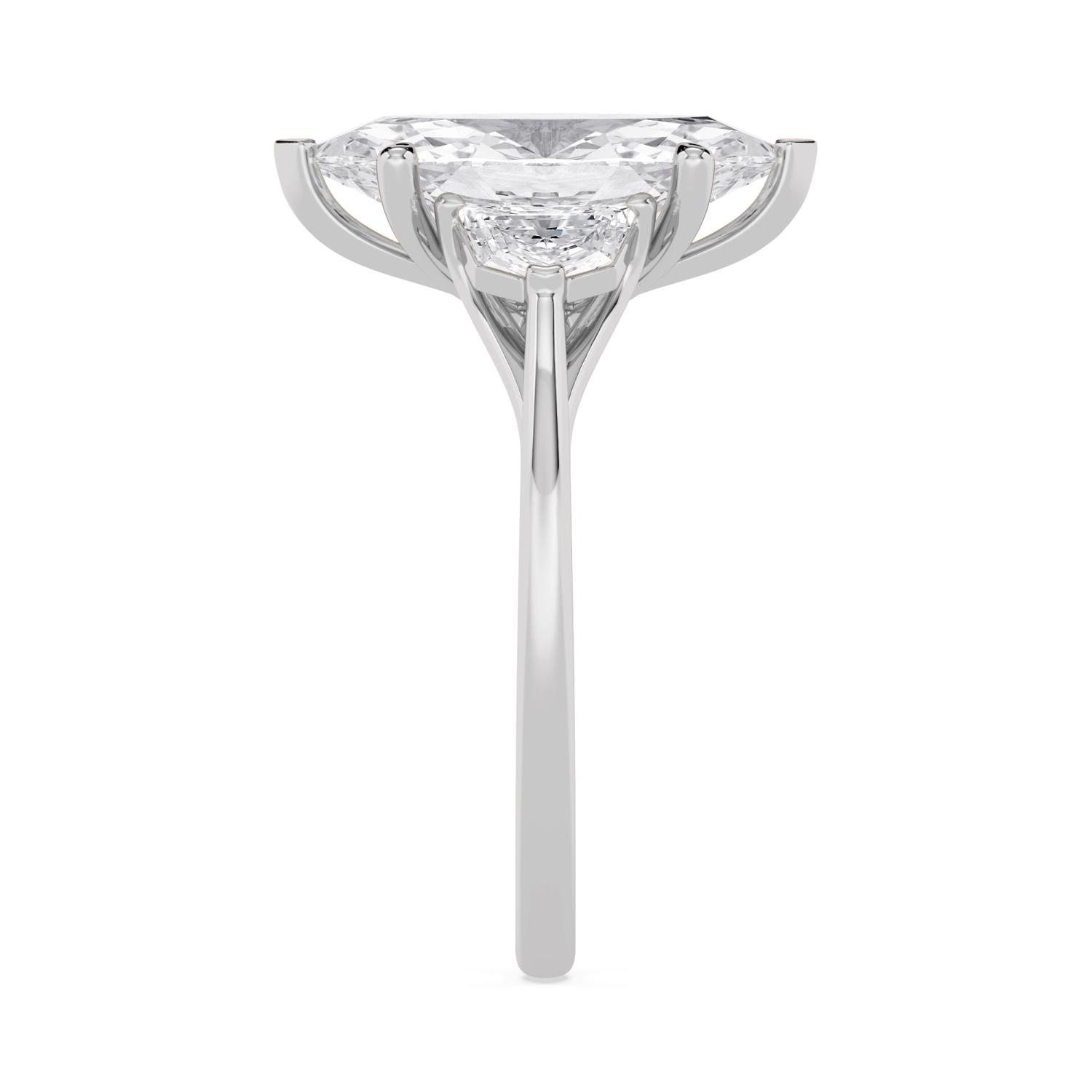 White Gold Lab Grown Diamond ENGAGEMENT RINGS 3.67 ctw ER00034MQ-3