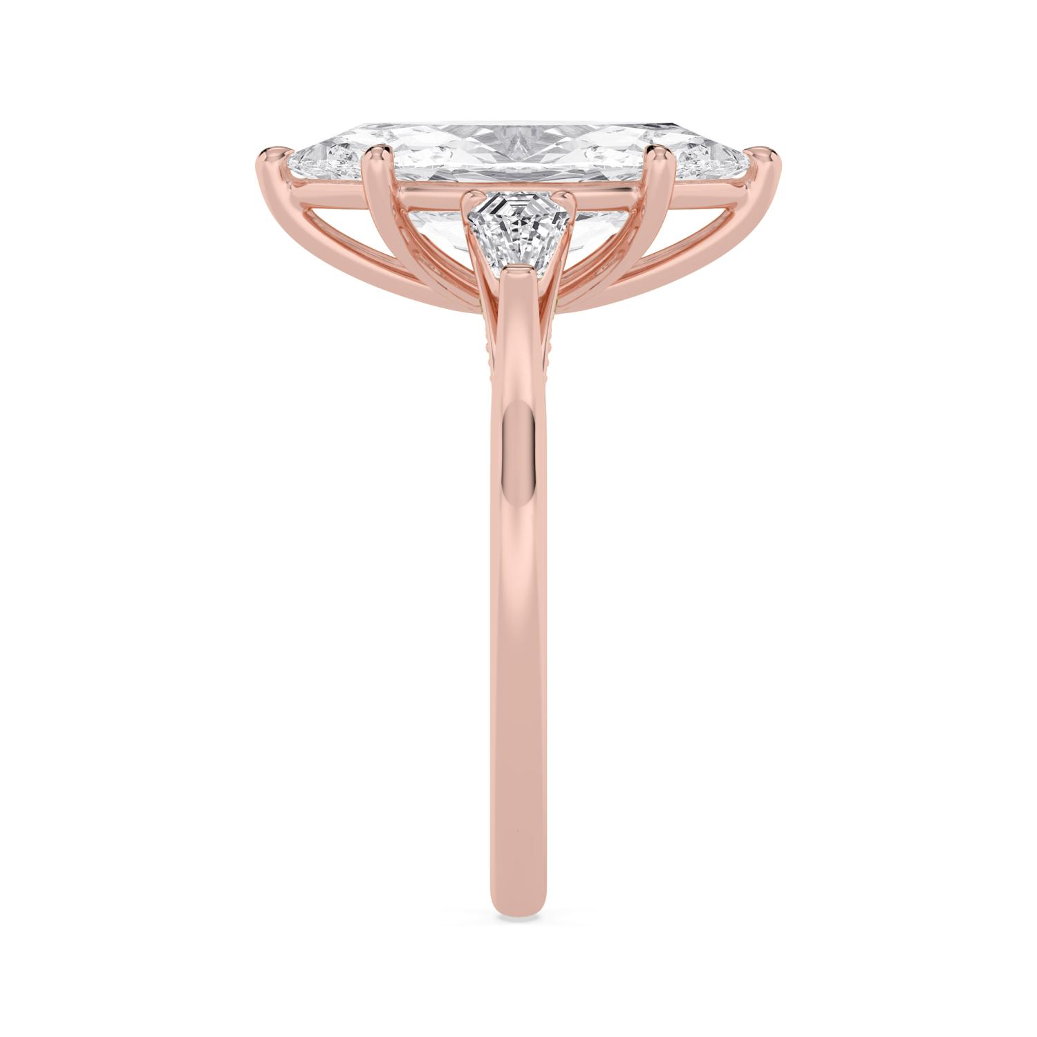 Rose Gold Lab Grown Diamond ENGAGEMENT RINGS 3.50 ctw ER00035MQ-3
