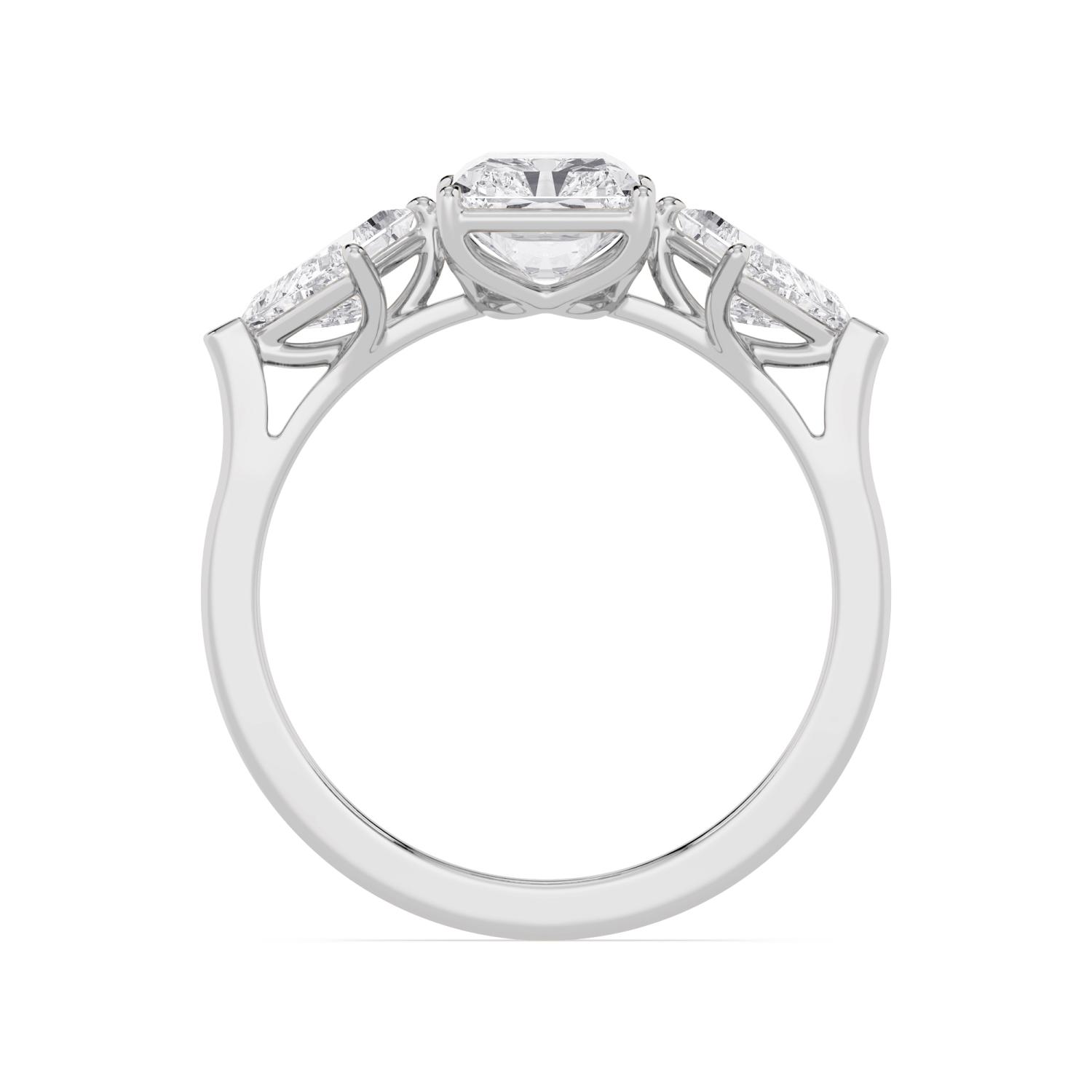 White Gold Lab Grown Diamond ENGAGEMENT RINGS 3.64 ctw ER00039RDT-3
